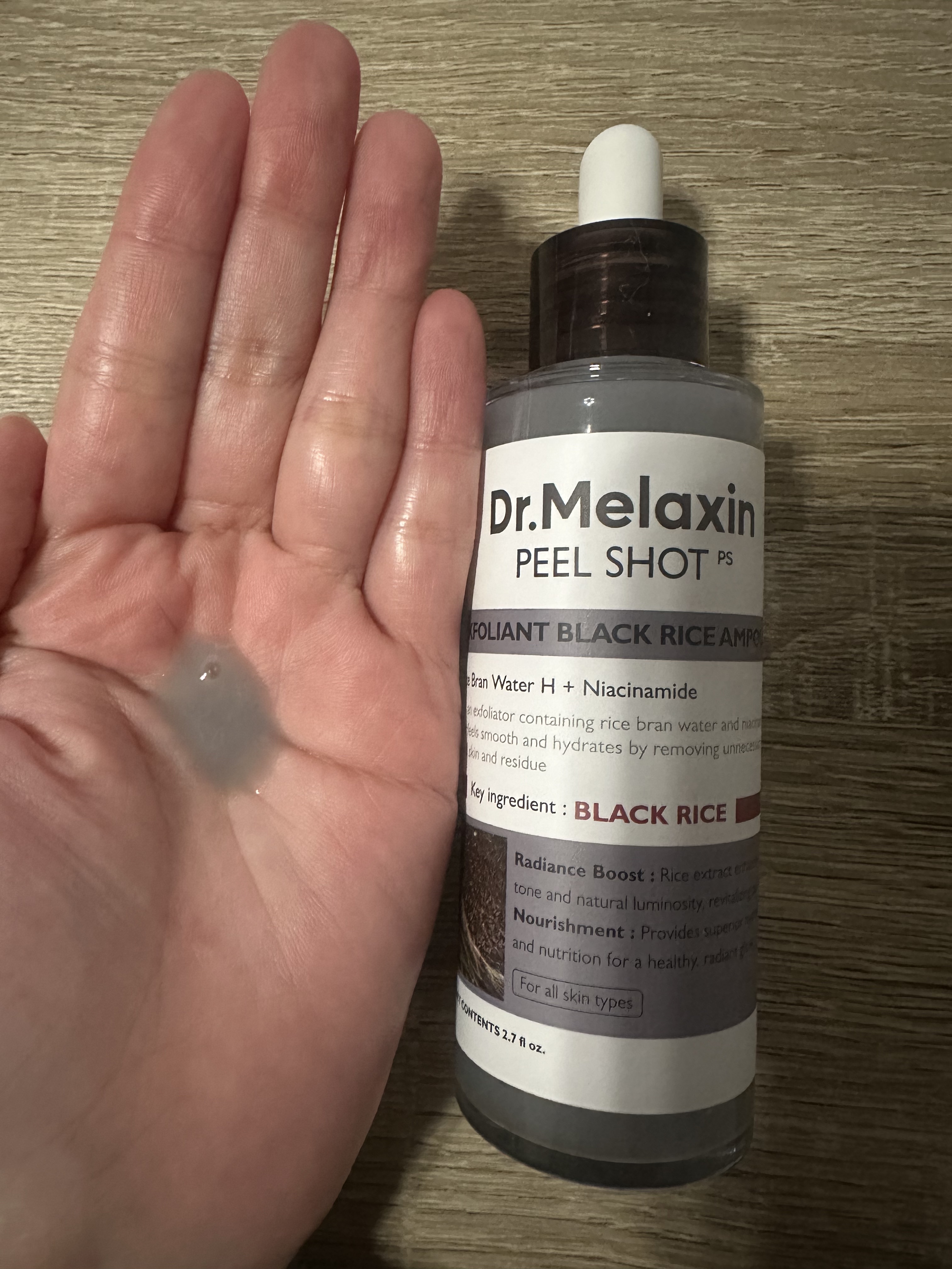 白米ピールショットゴマージュアンプル/Dr.Melaxin/美容液を使ったクチコミ（3枚目）