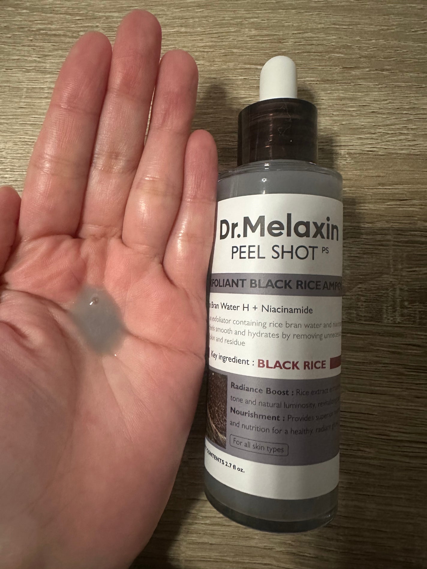 白米ピールショットゴマージュアンプル/Dr.Melaxin/美容液を使ったクチコミ(3枚目)