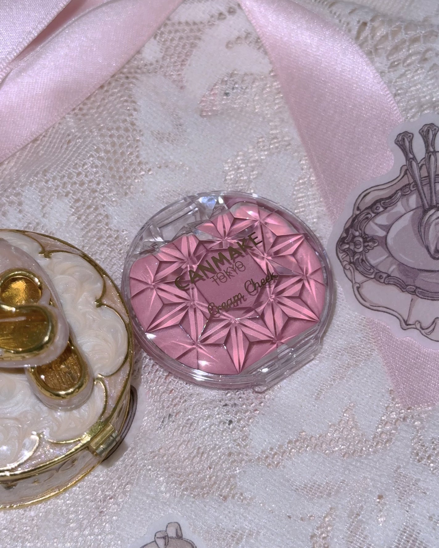 クリームチーク/キャンメイク/ジェル・クリームチークを使ったクチコミ(4枚目)