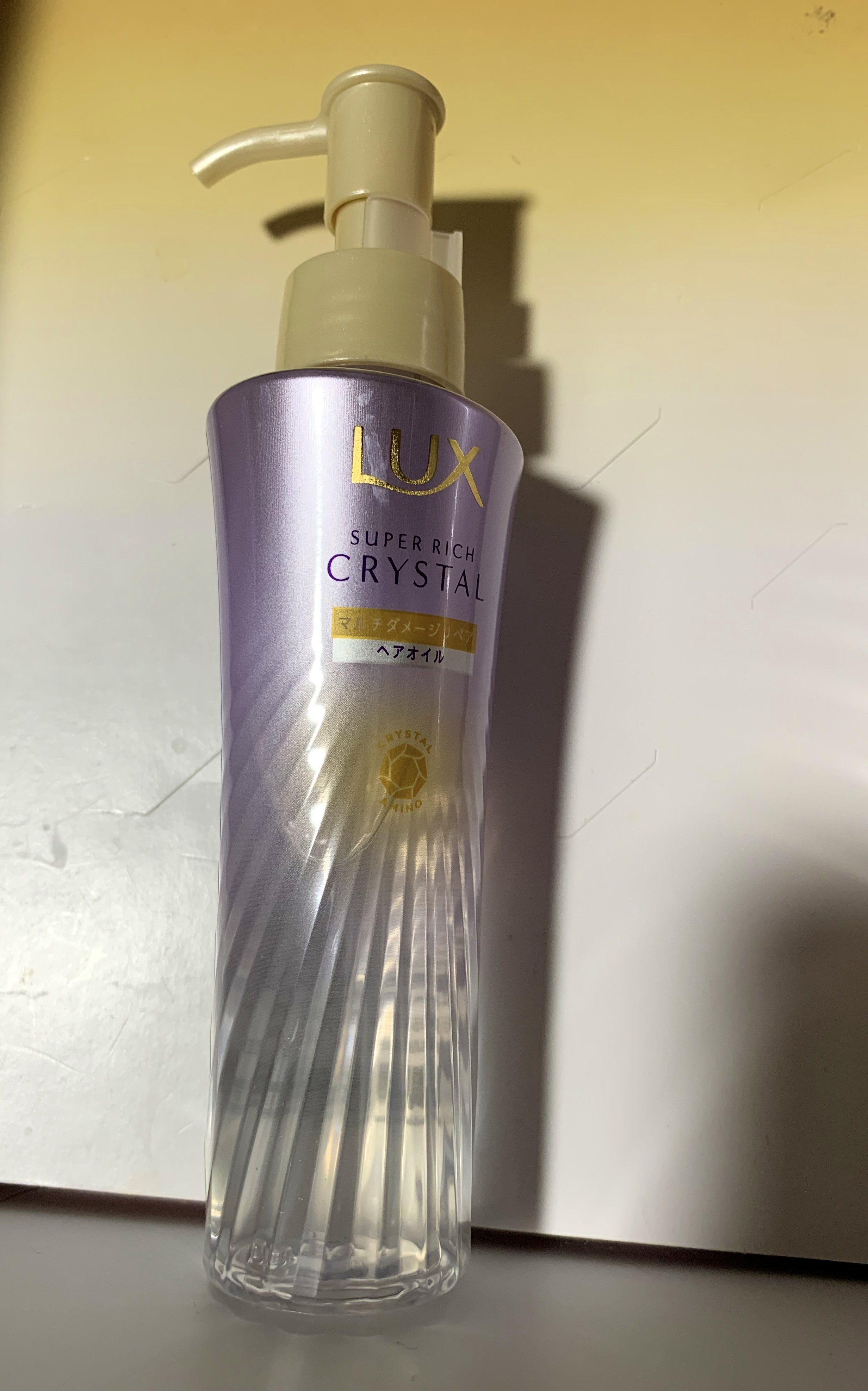 ラックス スーパーリッチクリスタル マルチダメージリペア ヘアオイル/LUX/ヘアオイルを使ったクチコミ（1枚目）