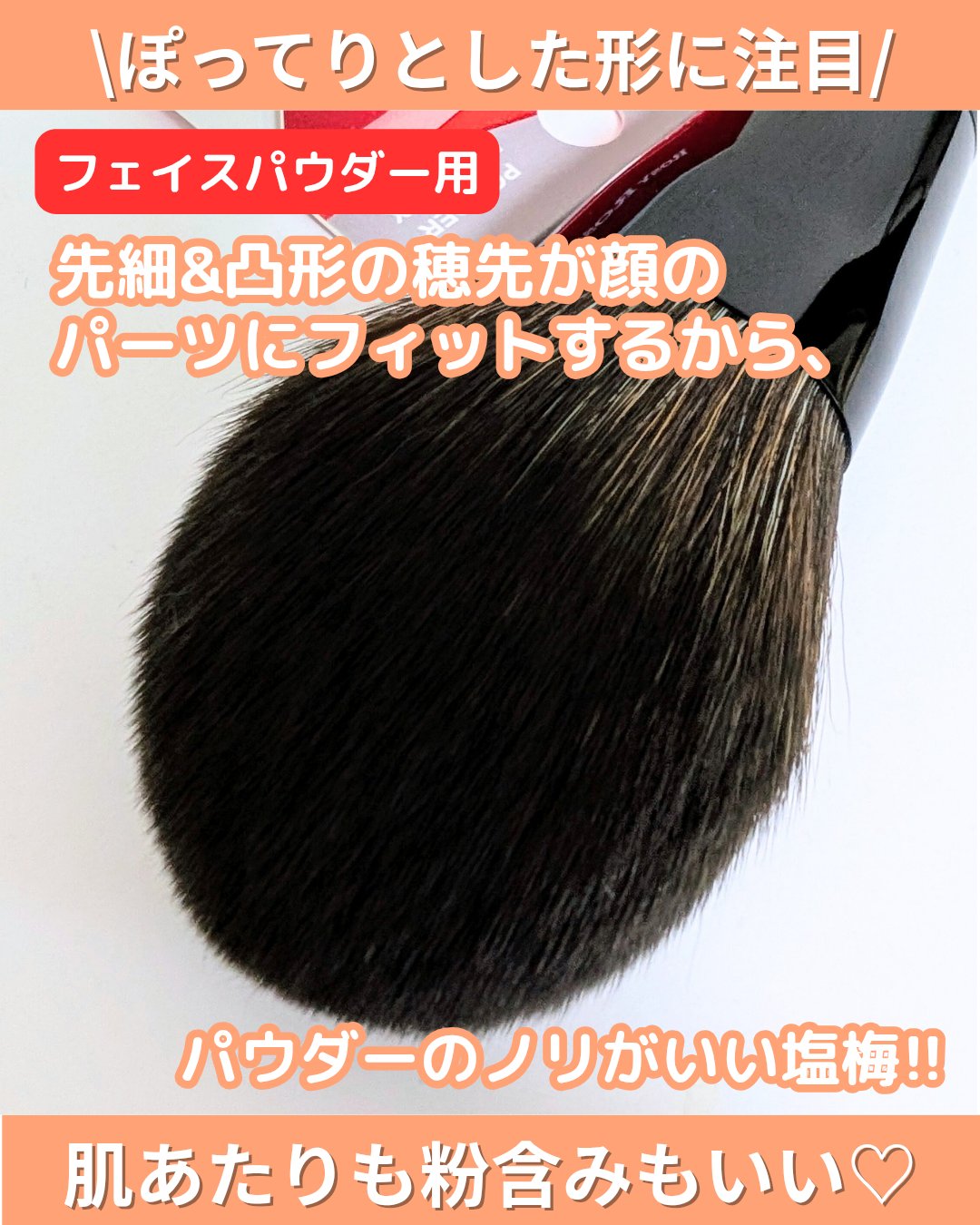 パウダーブラシEX/ロージーローザ/メイクブラシを使ったクチコミ（2枚目）