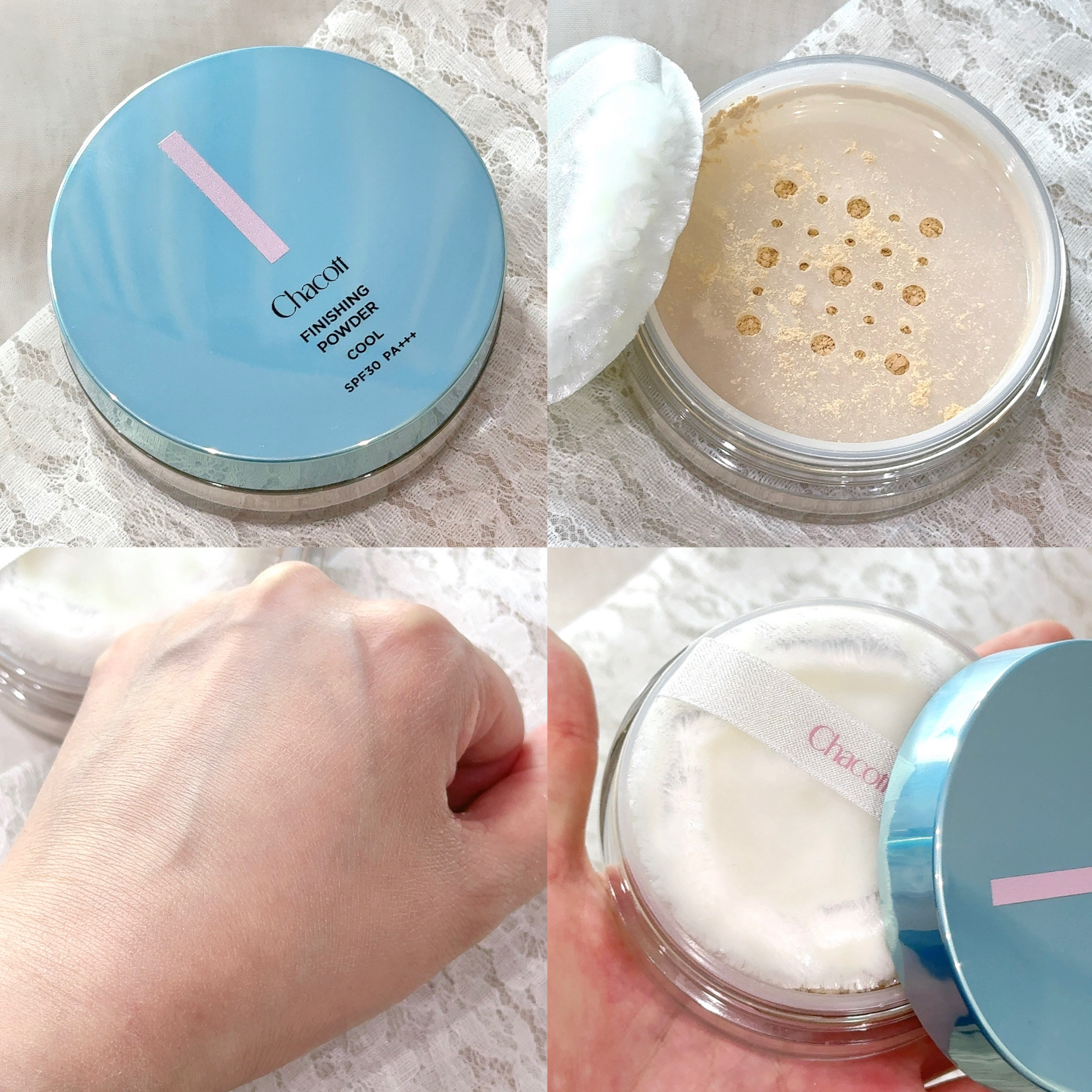 フィニッシングUVパウダー クール 765 ライトナチュラル/チャコット・コスメティクス/ルースパウダーを使ったクチコミ（3枚目）