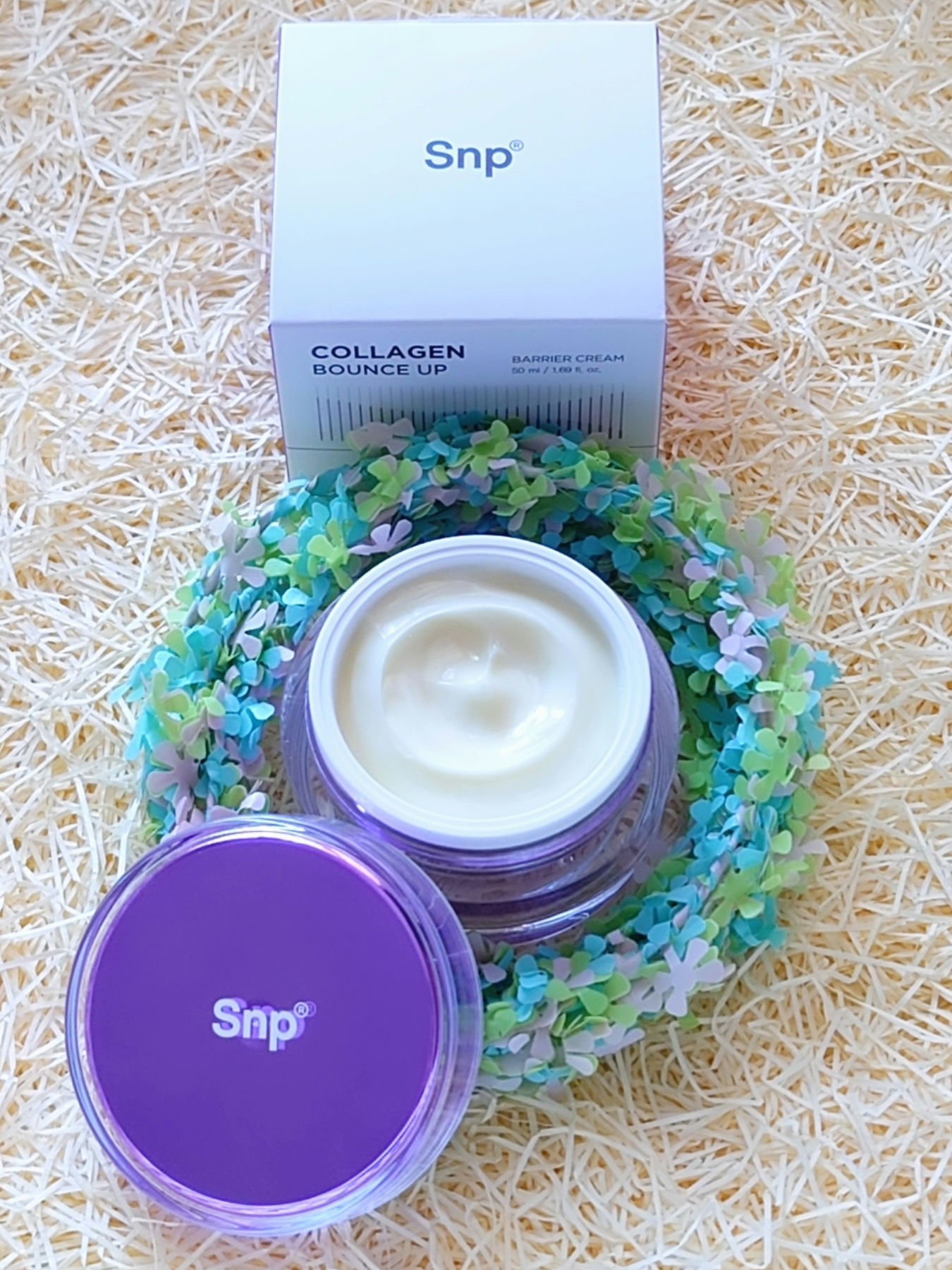 コラーゲンバウンスアップバリアクリーム/SNP/フェイスクリームを使ったクチコミ（1枚目）