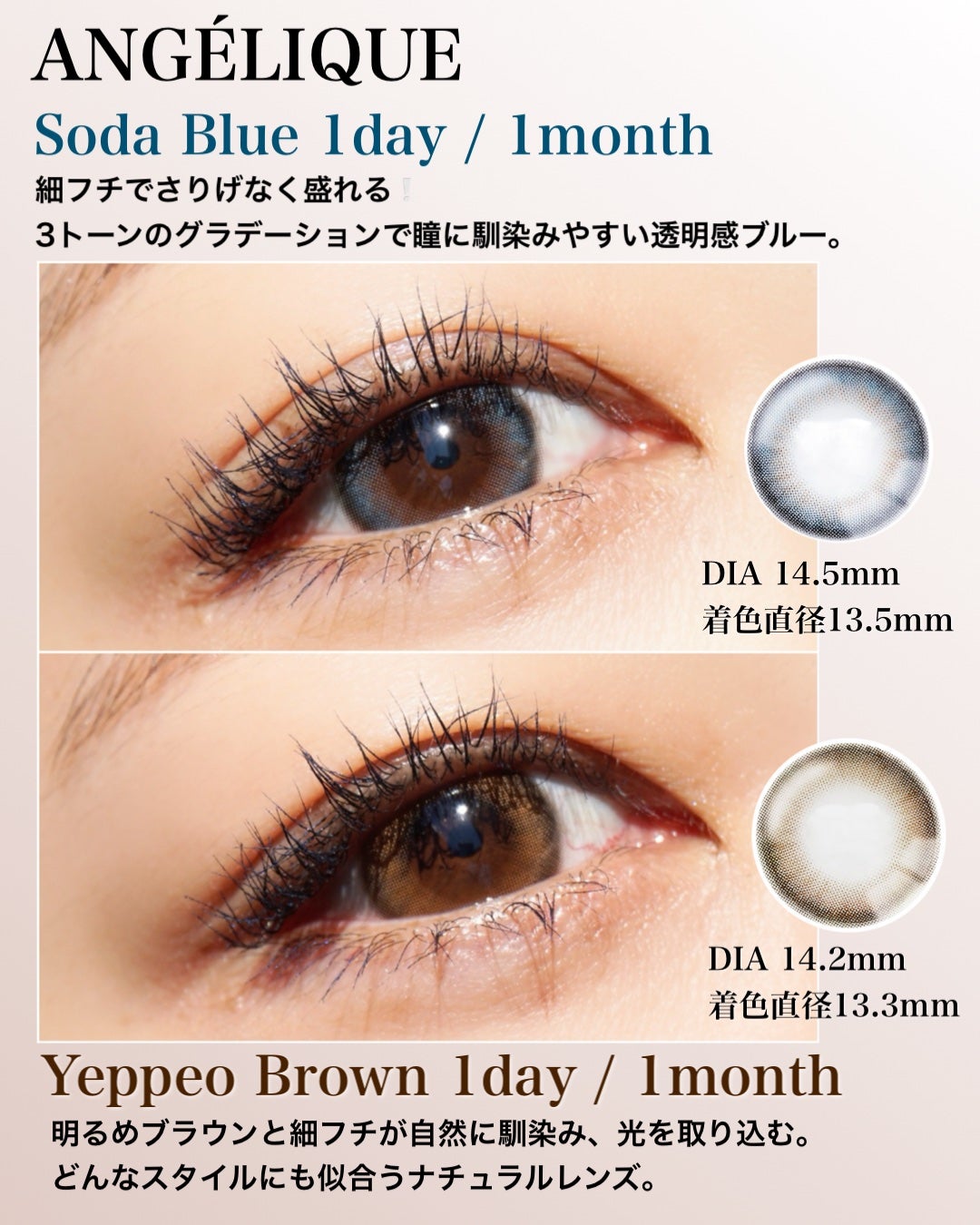 ANGÉLIQUE 1month/ANGÉLIQUE/1ヶ月(1MONTH)カラコンを使ったクチコミ(2枚目)