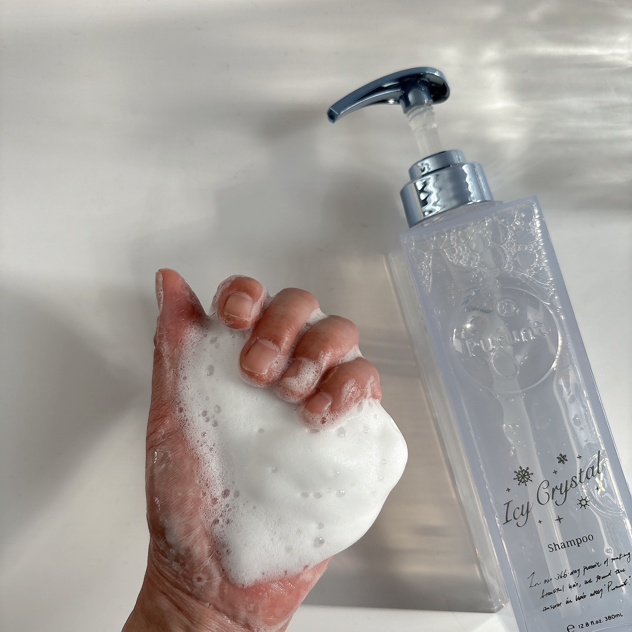 プルント　ディープリペア　ペアセット　アイシークリスタル/Purunt./シャンプー・コンディショナーを使ったクチコミ（3枚目）