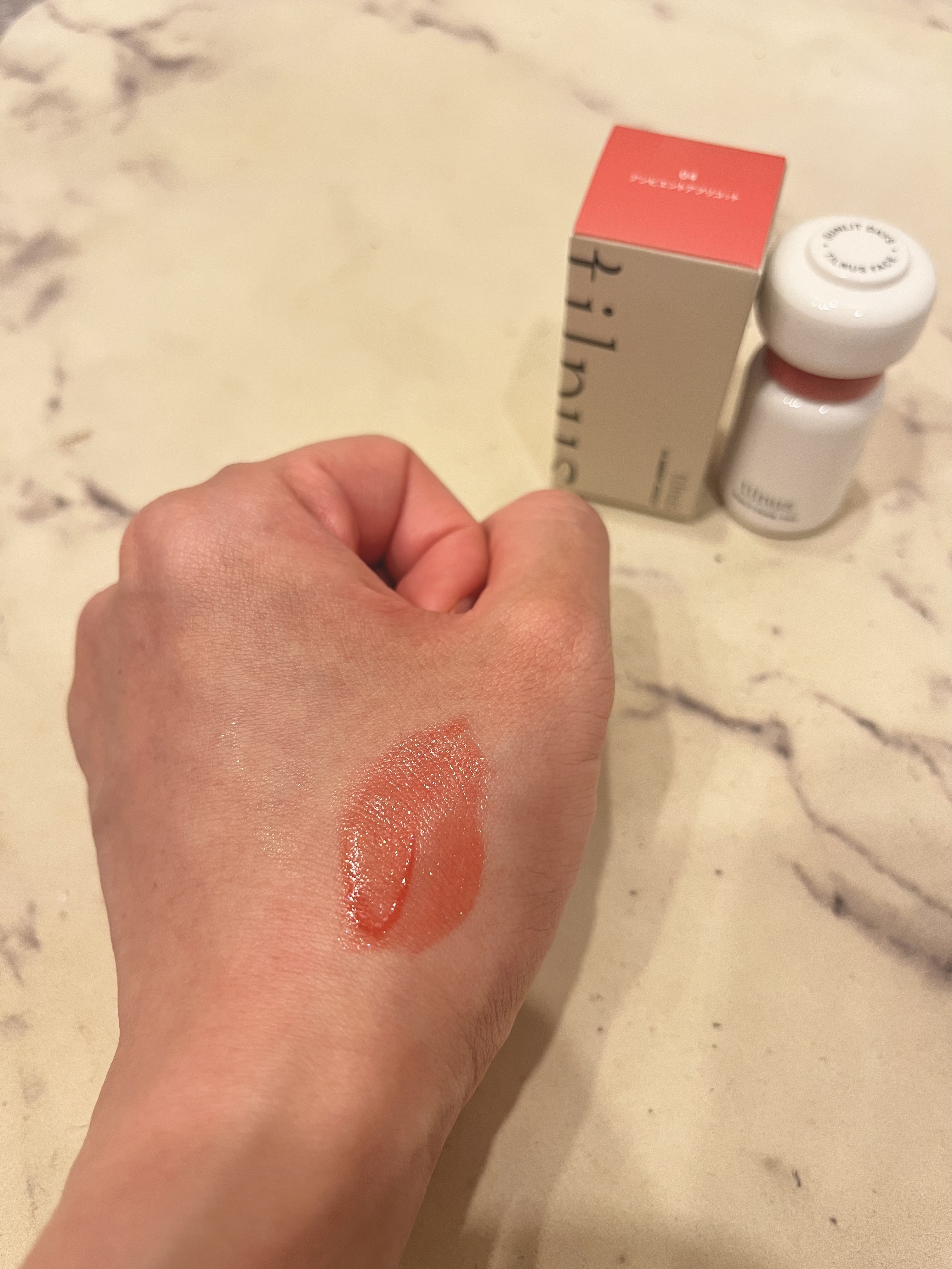 ティルナス サンリットパール ティント/tilnus/リップティントを使ったクチコミ（2枚目）