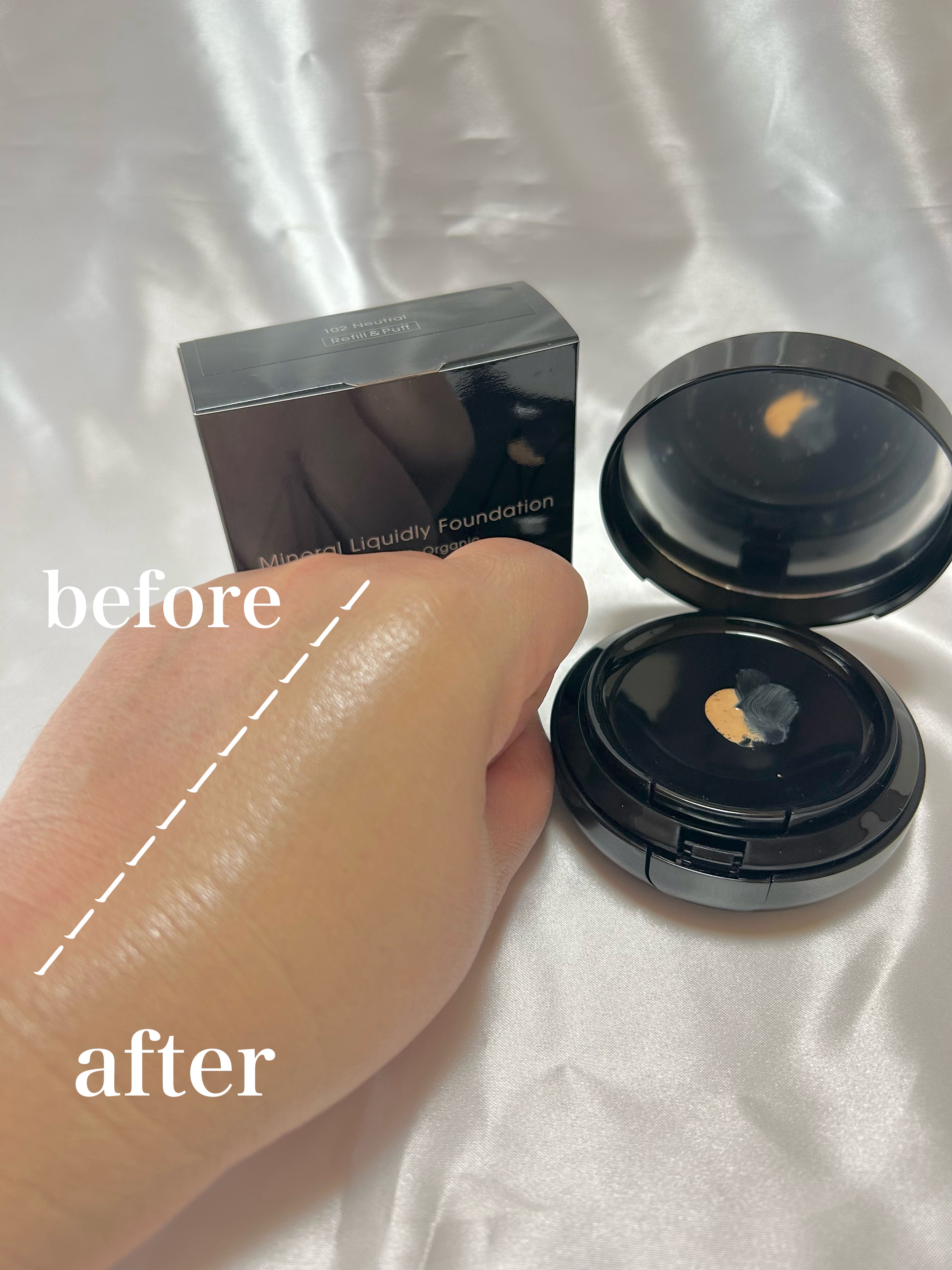 ミネラルリキッドリー ファンデーション SPF22 PA++/MiMC/リキッドファンデーションを使ったクチコミ（3枚目）