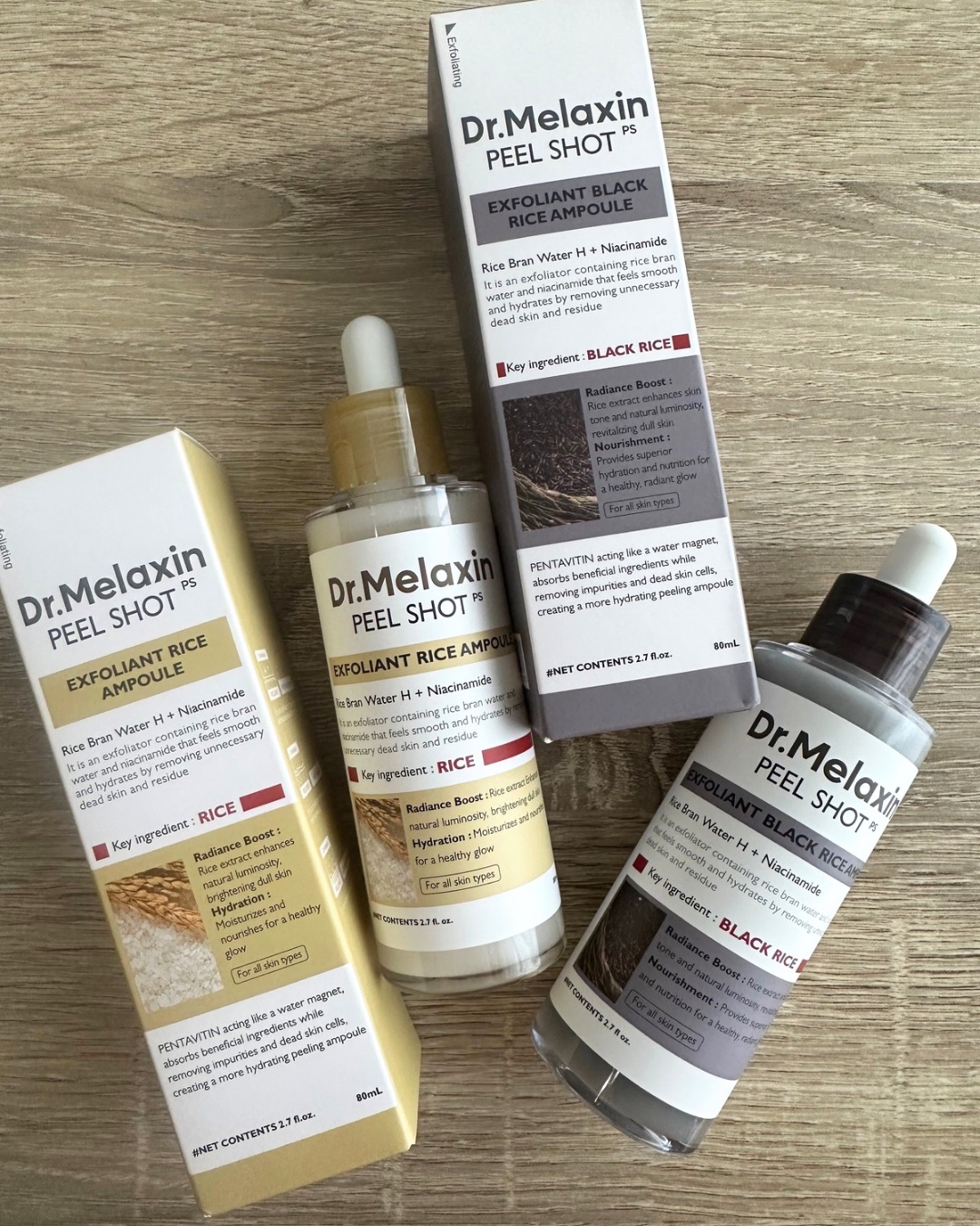 白米ピールショットゴマージュアンプル/Dr.Melaxin/美容液を使ったクチコミ（1枚目）