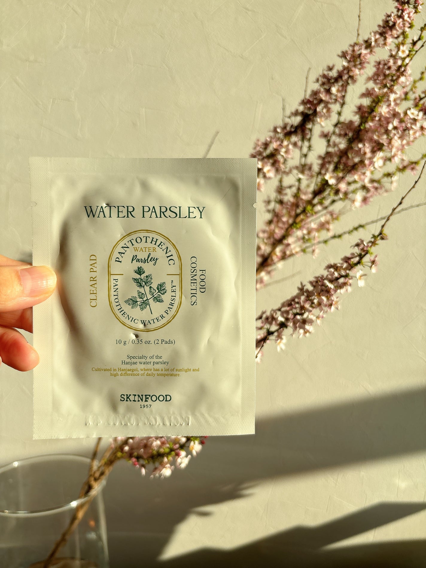パントテン ウォーターパセリ クリアパッド/SKINFOOD/トナーパッドを使ったクチコミ(1枚目)