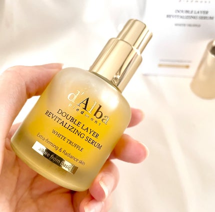 ホワイトトリュフダブルレイヤーリバイタライジングセラム/ダルバ/美容液を使ったクチコミ(6枚目)