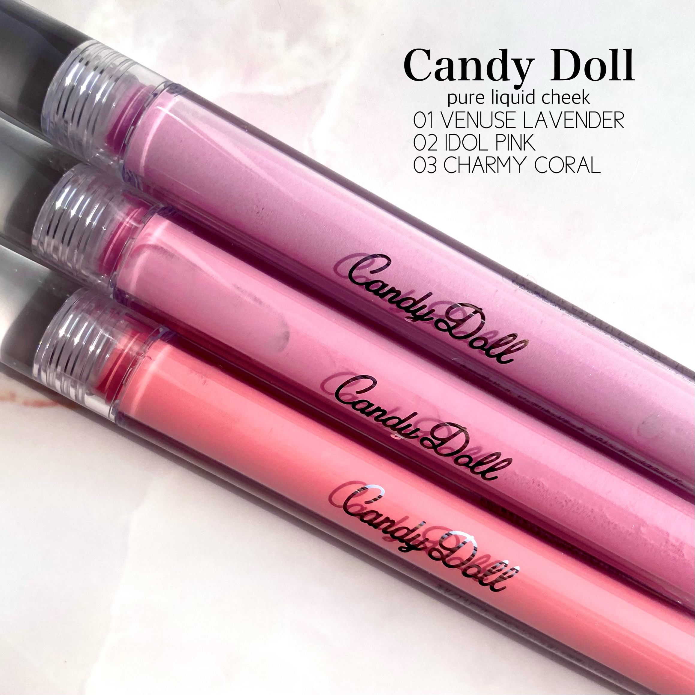 ピュアリキッドチーク/CandyDoll/リキッドチークを使ったクチコミ（2枚目）