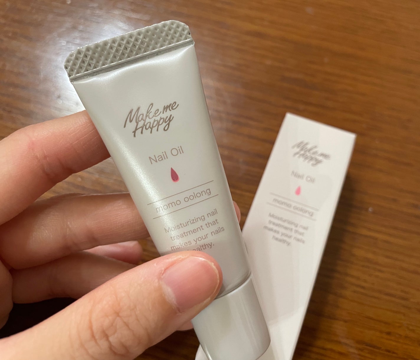 メイクミーハッピー ネイルオイル momo oolong/キャンメイク/ネイルオイル・トリートメントを使ったクチコミ(1枚目)