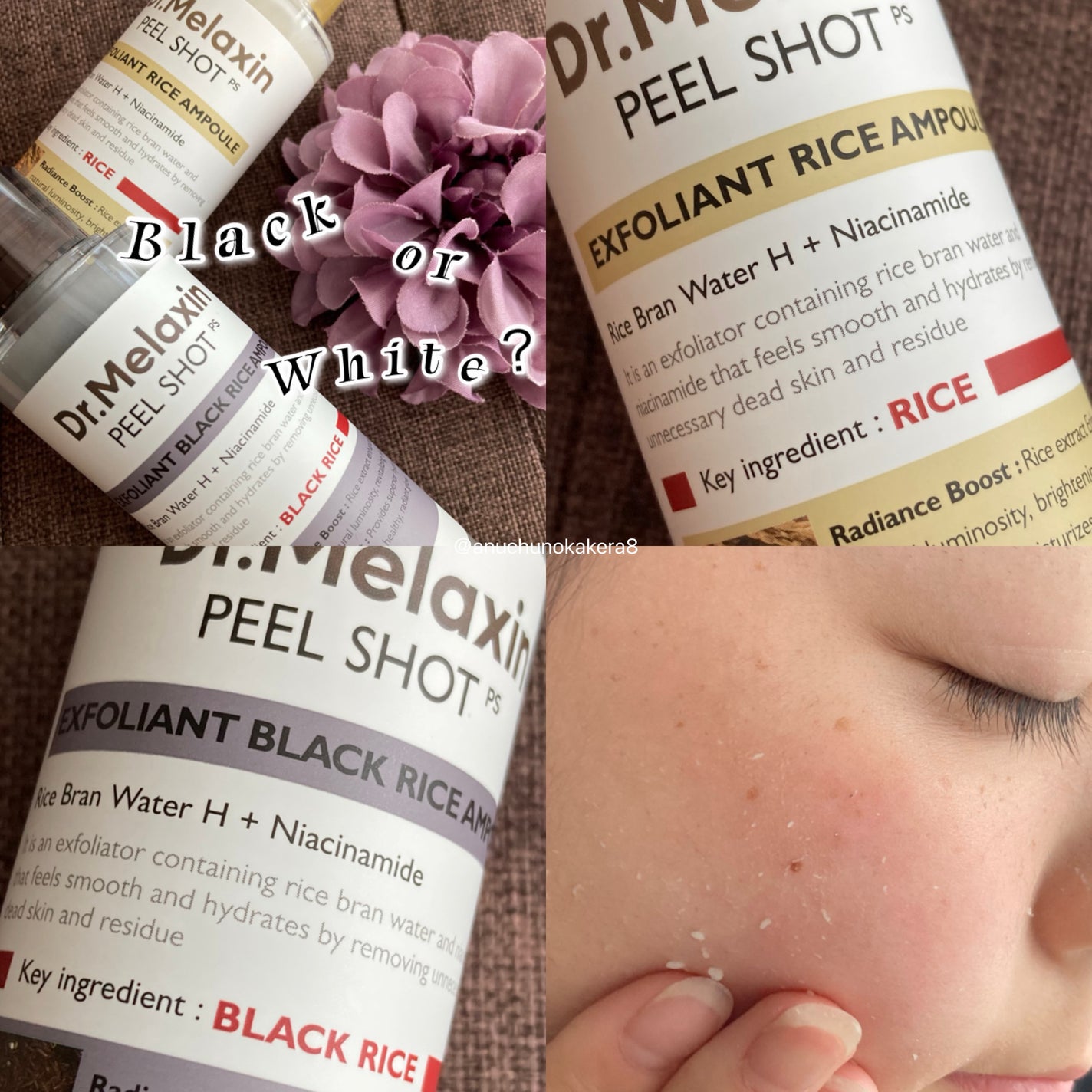 白米ピールショットゴマージュアンプル/Dr.Melaxin/美容液を使ったクチコミ(8枚目)