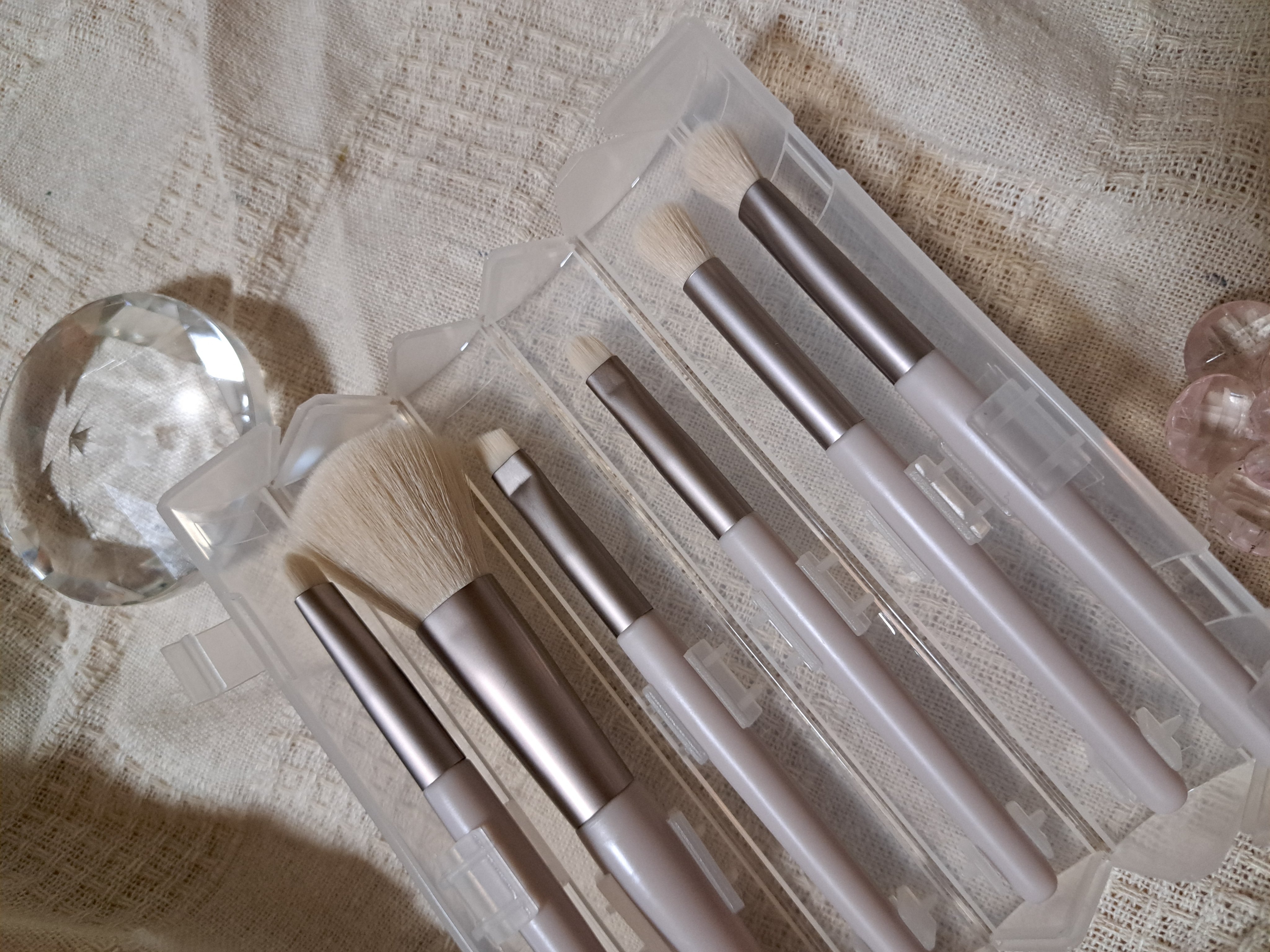 携帯用メイクブラシ/DAISO/メイクブラシを使ったクチコミ（3枚目）