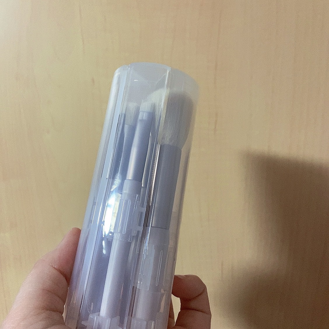 携帯用メイクブラシ(6本セット)/DAISO/その他を使ったクチコミ（3枚目）