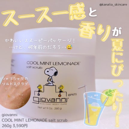 ジョヴァンニ ソルト ボディスクラブ クールミント/giovanni/ボディスクラブを使ったクチコミ(1枚目)