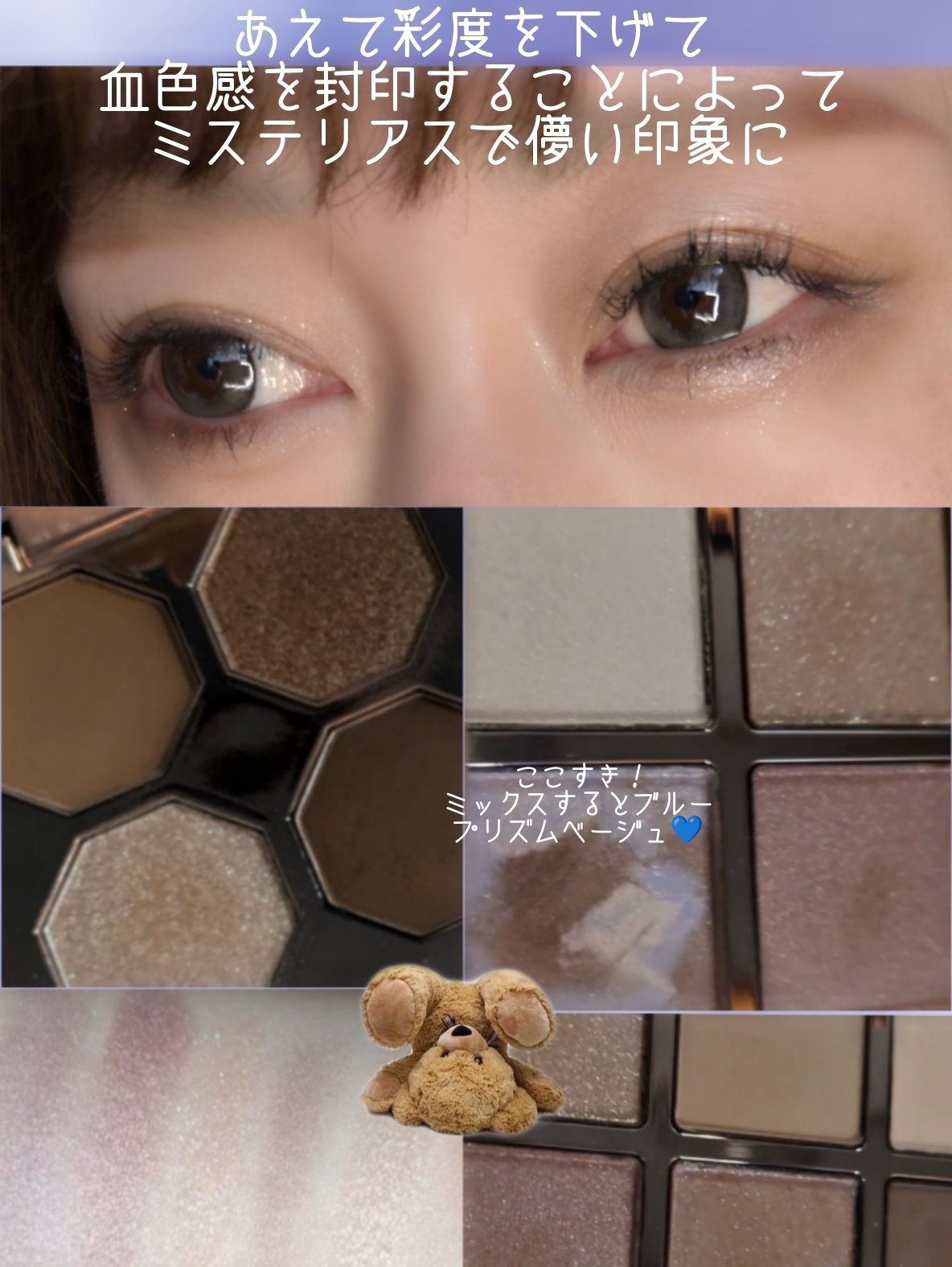 アイカラーレーション スペシャルエディション/LUNASOL/アイシャドウパレットを使ったクチコミ（3枚目）