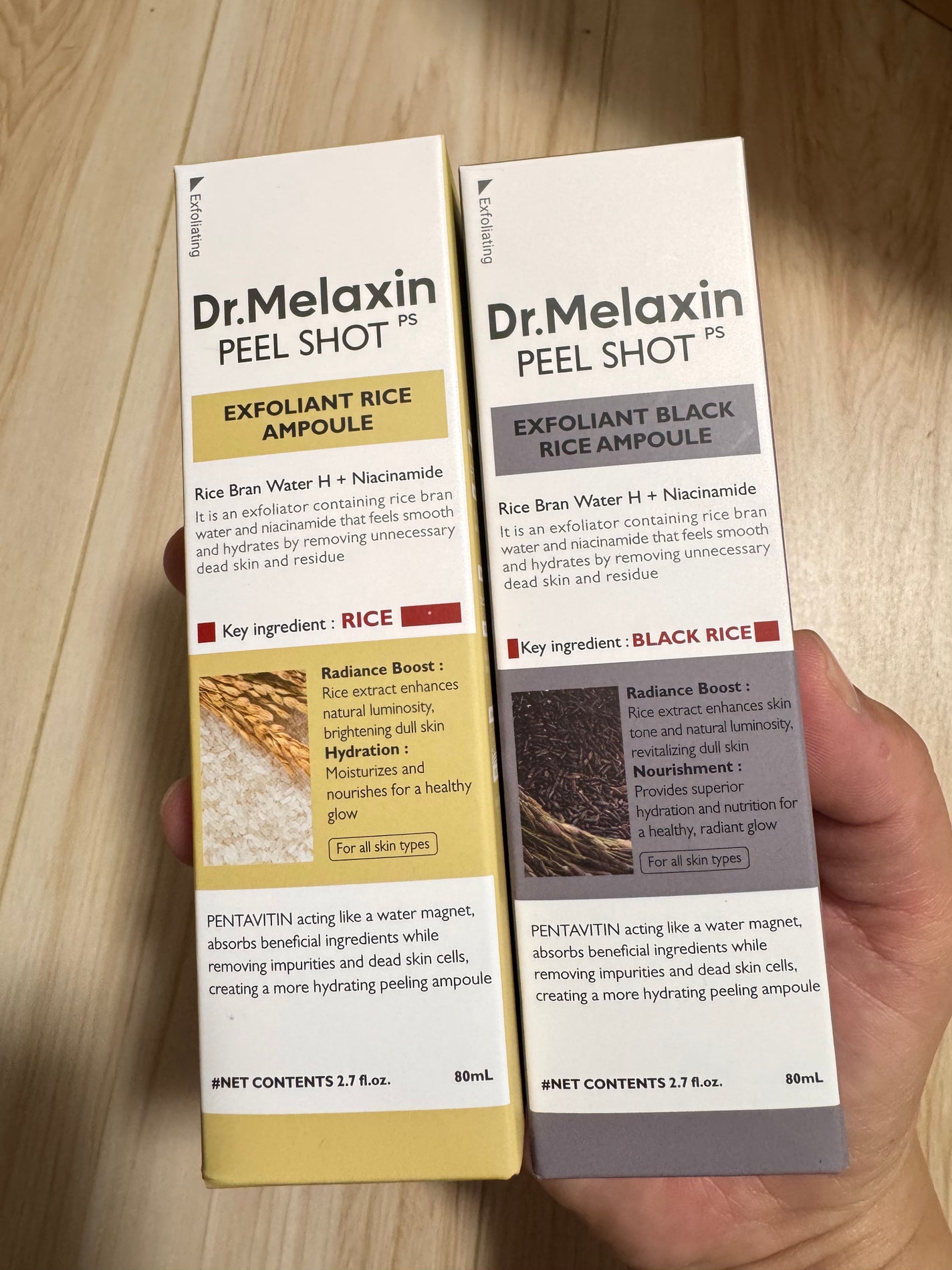 白米ピールショットゴマージュアンプル/Dr.Melaxin/美容液を使ったクチコミ(6枚目)