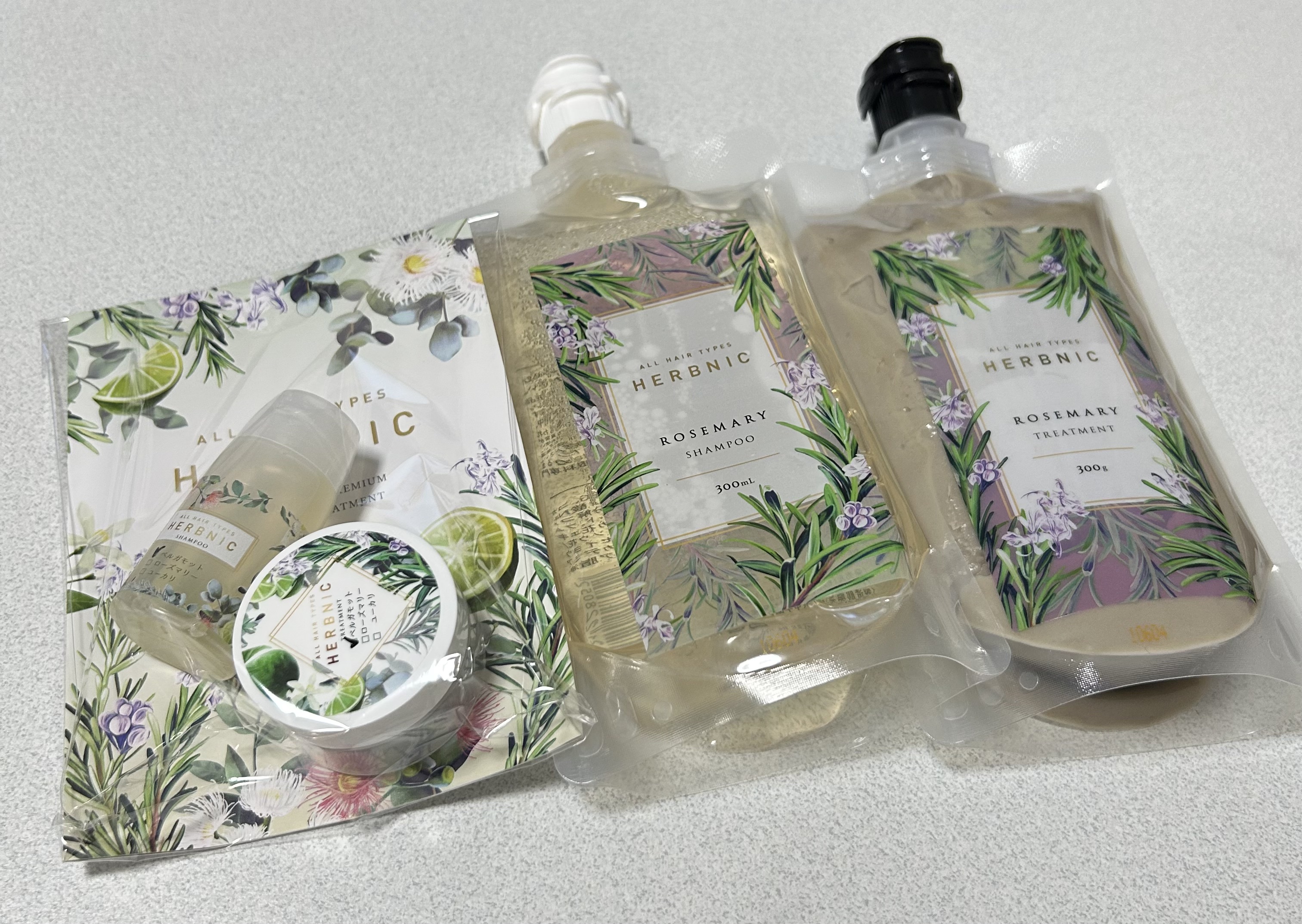 HERBNIC シャンプー・トリートメント（ローズマリー）/HERBNIC/市販シャンプーを使ったクチコミ（1枚目）
