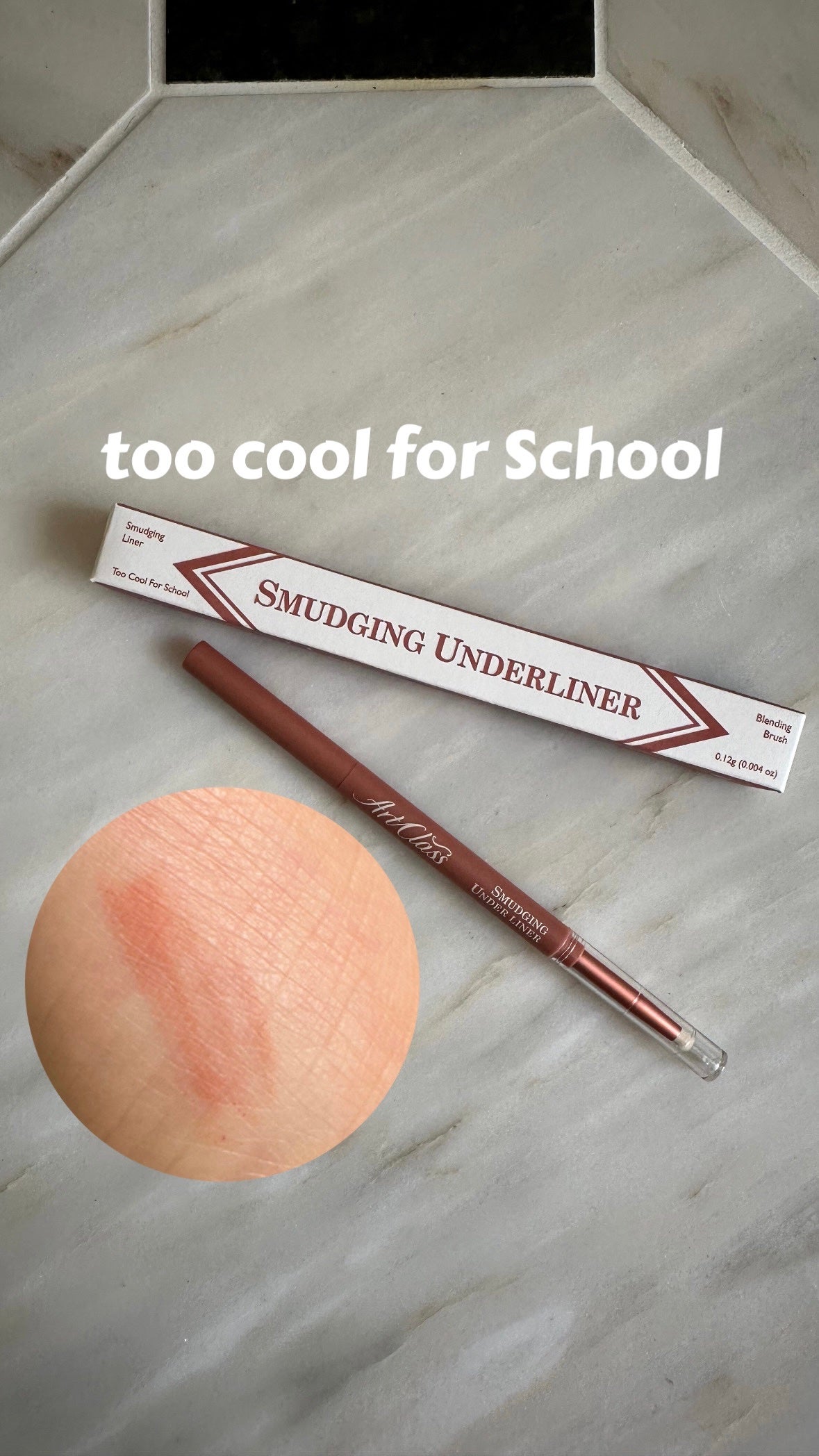 アートクラス スマージングアンダーライナー/too cool for school/ペンシルアイライナーを使ったクチコミ(1枚目)