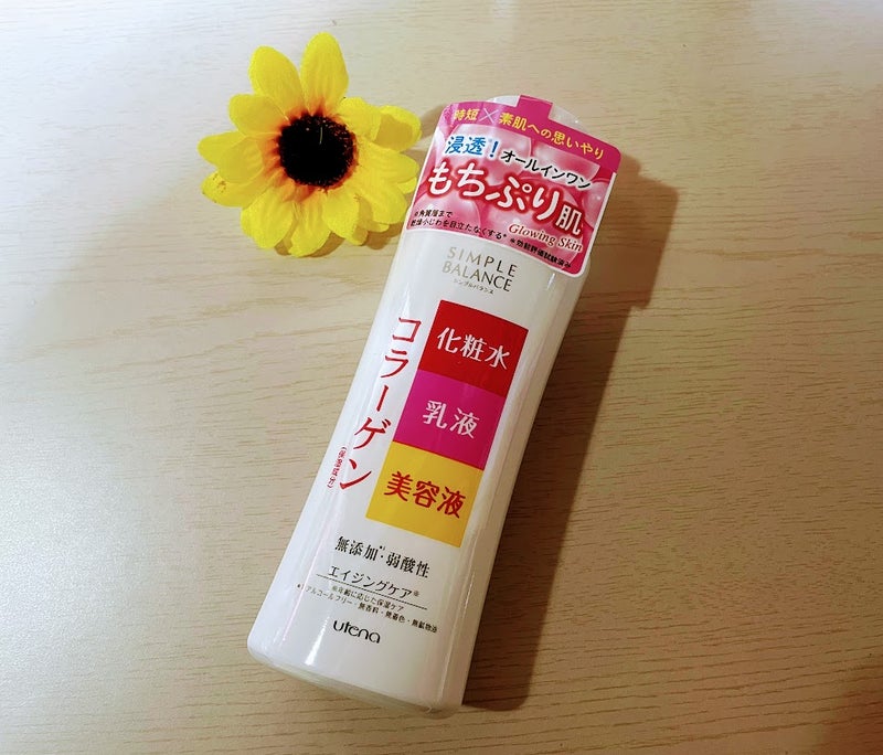 シンプルバランス シンプルバランスローション コラーゲンのクチコミ「これ1本！"化粧水＋乳液＋美容液"。ハリつや満ちる素肌へ導く、ナイアシンアミドGL※1＆コラー.....」（2枚目）
