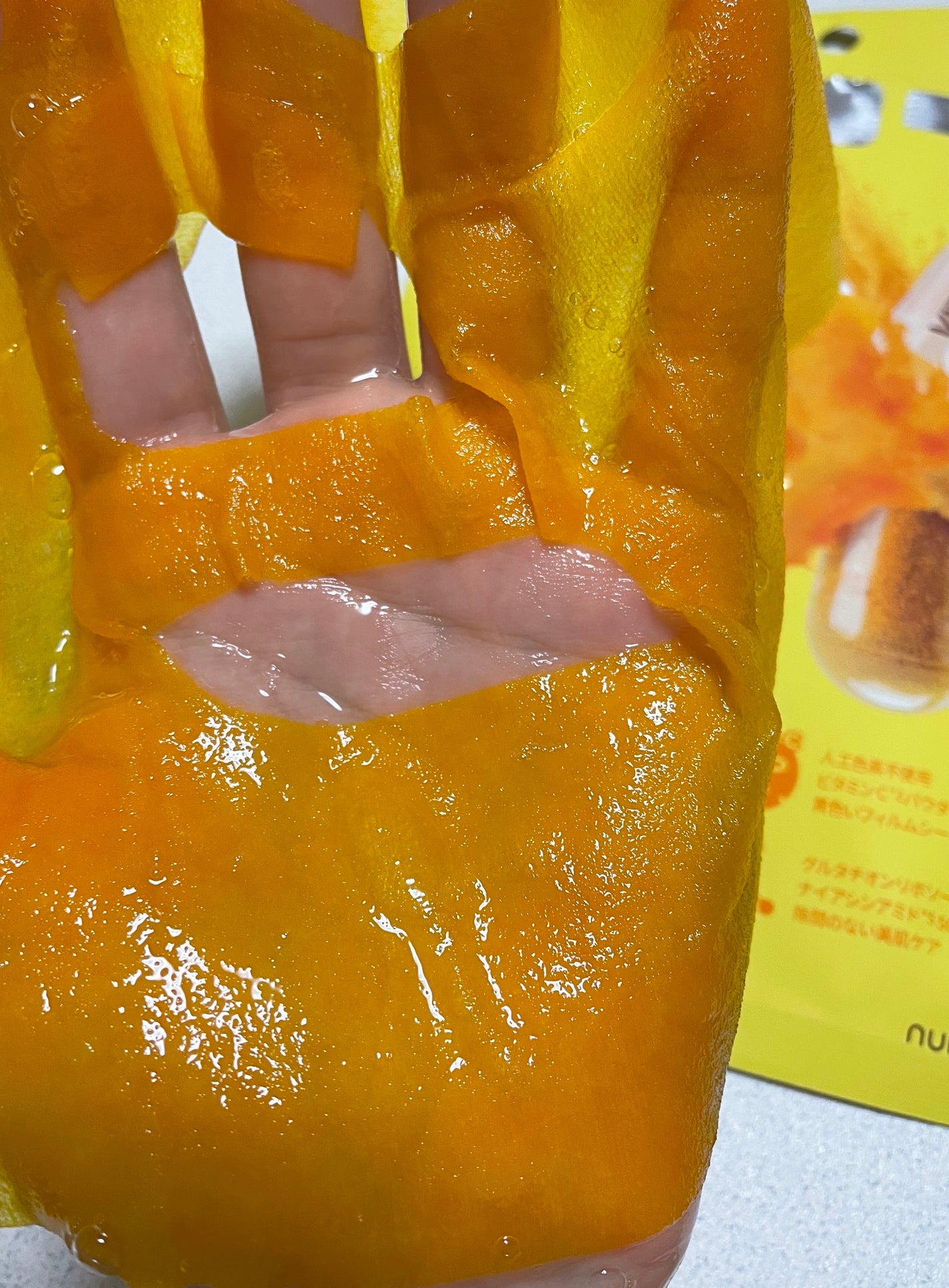 5番 白玉グルタチオンCふりかけマスク/numbuzin/シートマスク・パックを使ったクチコミ(3枚目)