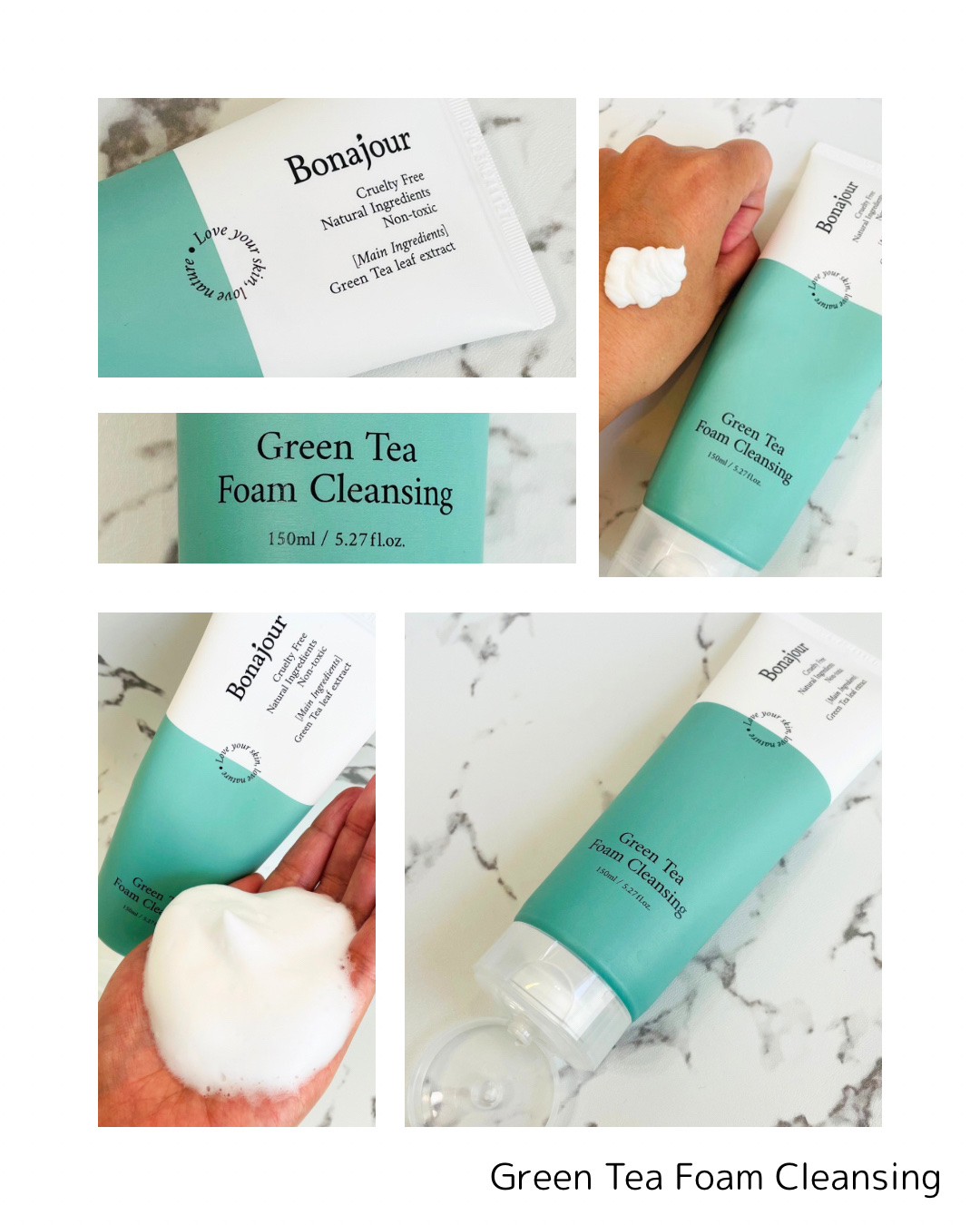 グリーンティーウォーターボムトナー/Bonajour/化粧水を使ったクチコミ（2枚目）