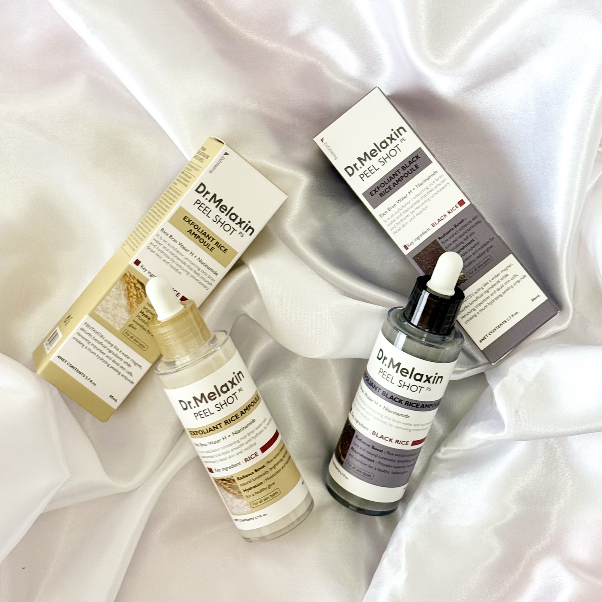 白米ピールショットゴマージュアンプル/Dr.Melaxin/美容液を使ったクチコミ（1枚目）