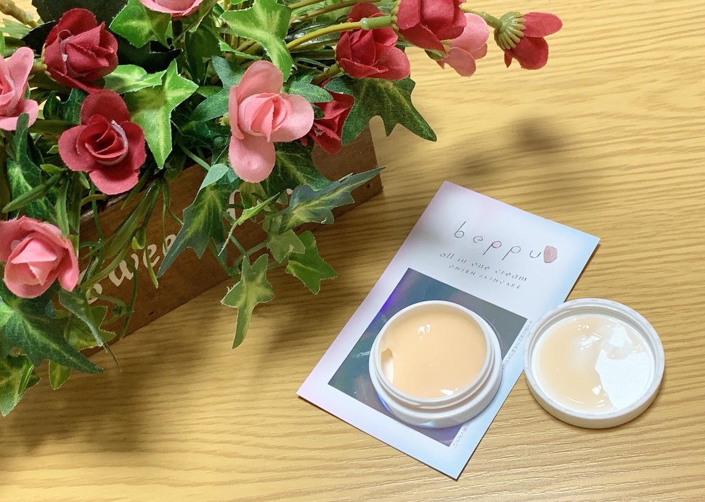 あやちゃん@フォロバ100 on LIPS 「Beppuオールインワンクリーム🌸ジュエルウォーターを配合した..」(4枚目)