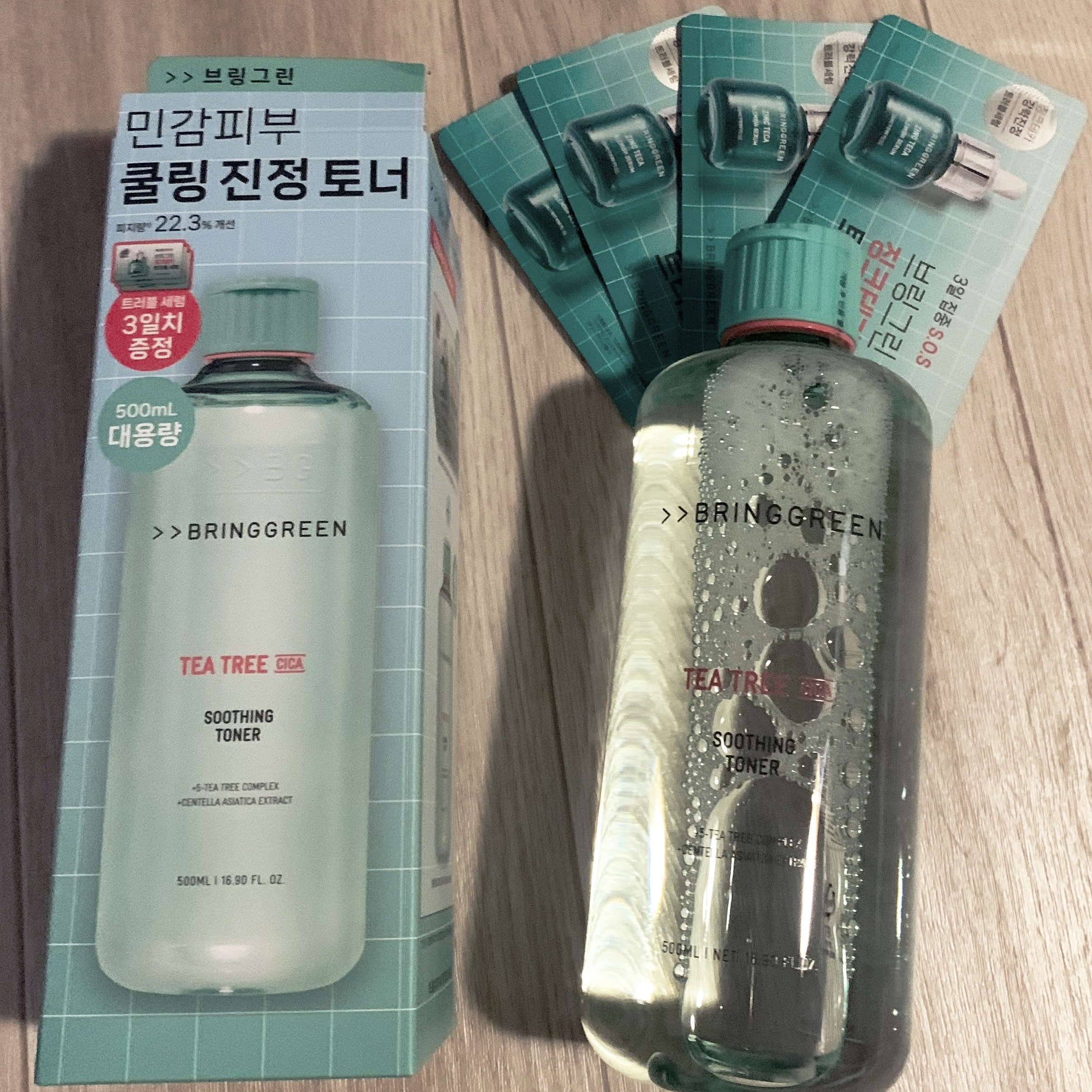 ティーツリーシカスージングトナー/BRING GREEN/化粧水を使ったクチコミ（1枚目）