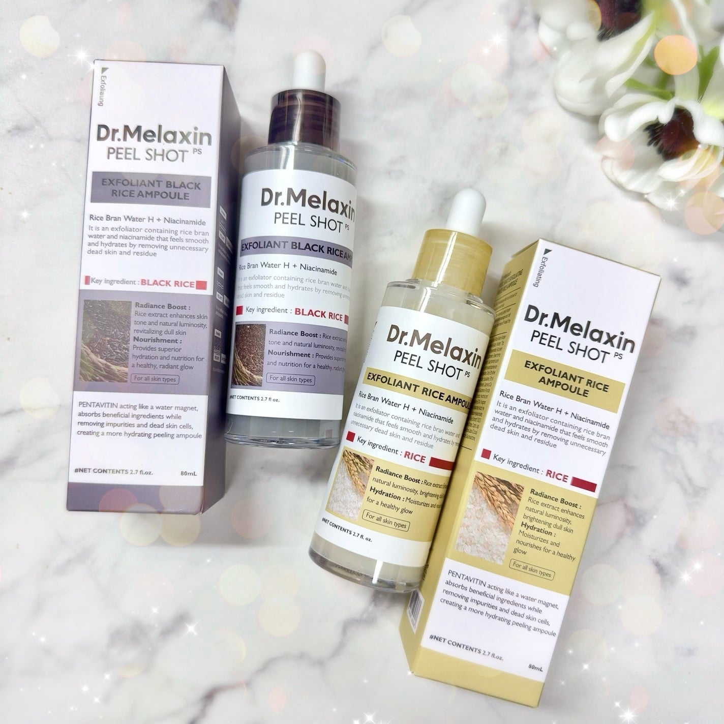 白米ピールショットゴマージュアンプル/Dr.Melaxin/美容液を使ったクチコミ(6枚目)