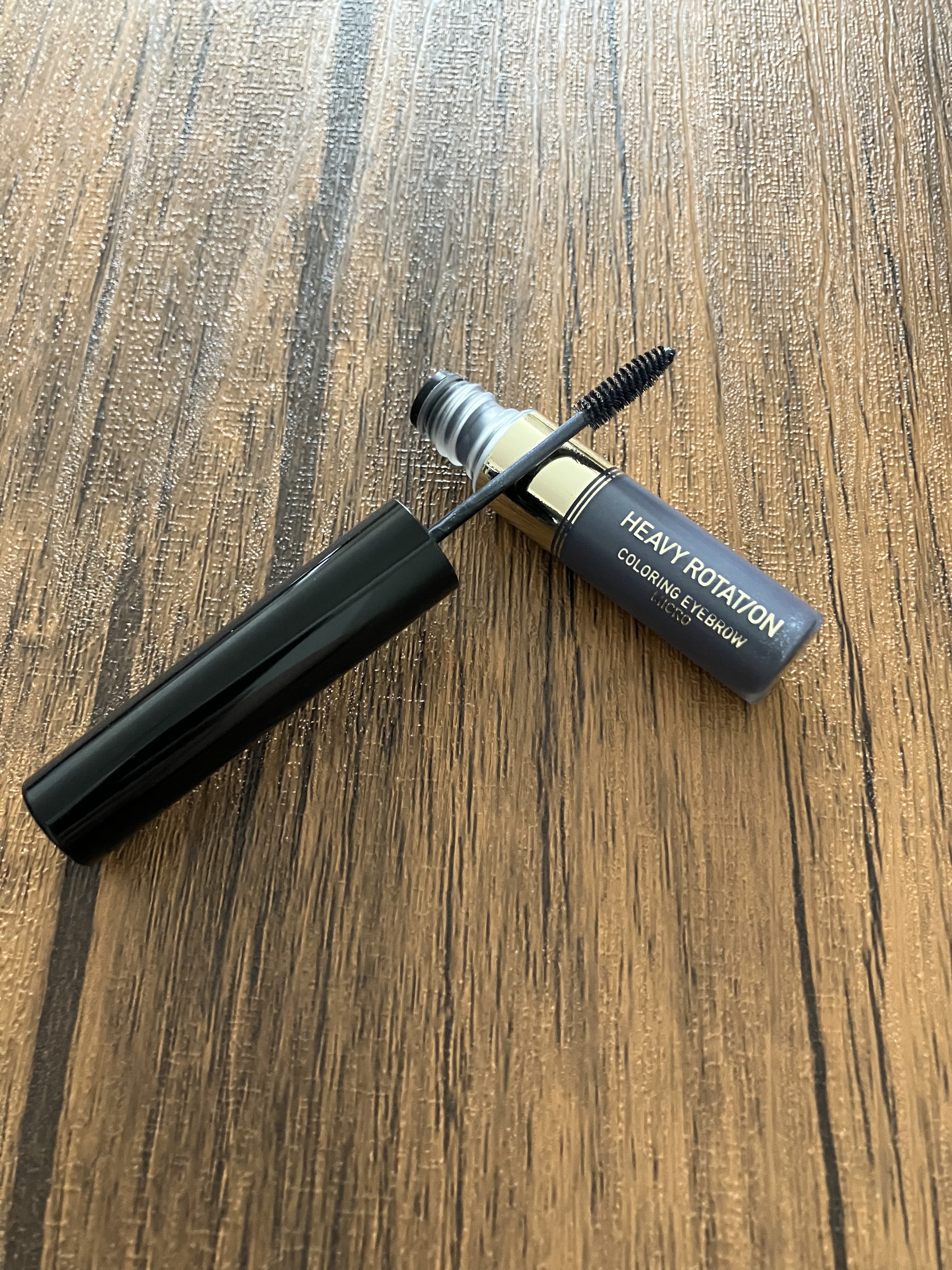 カラーリングアイブロウ マイクロ 32 ミッドナイトグレー/ヘビーローテーション/眉マスカラを使ったクチコミ（1枚目）