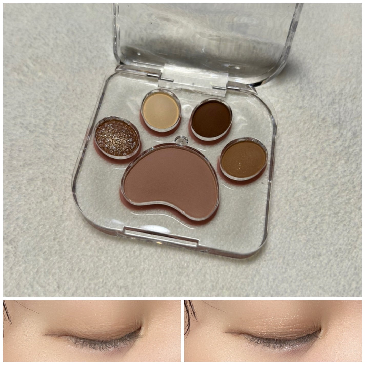 Cat Paw Eye Shadow Plate/kakashow/アイシャドウパレットを使ったクチコミ(4枚目)