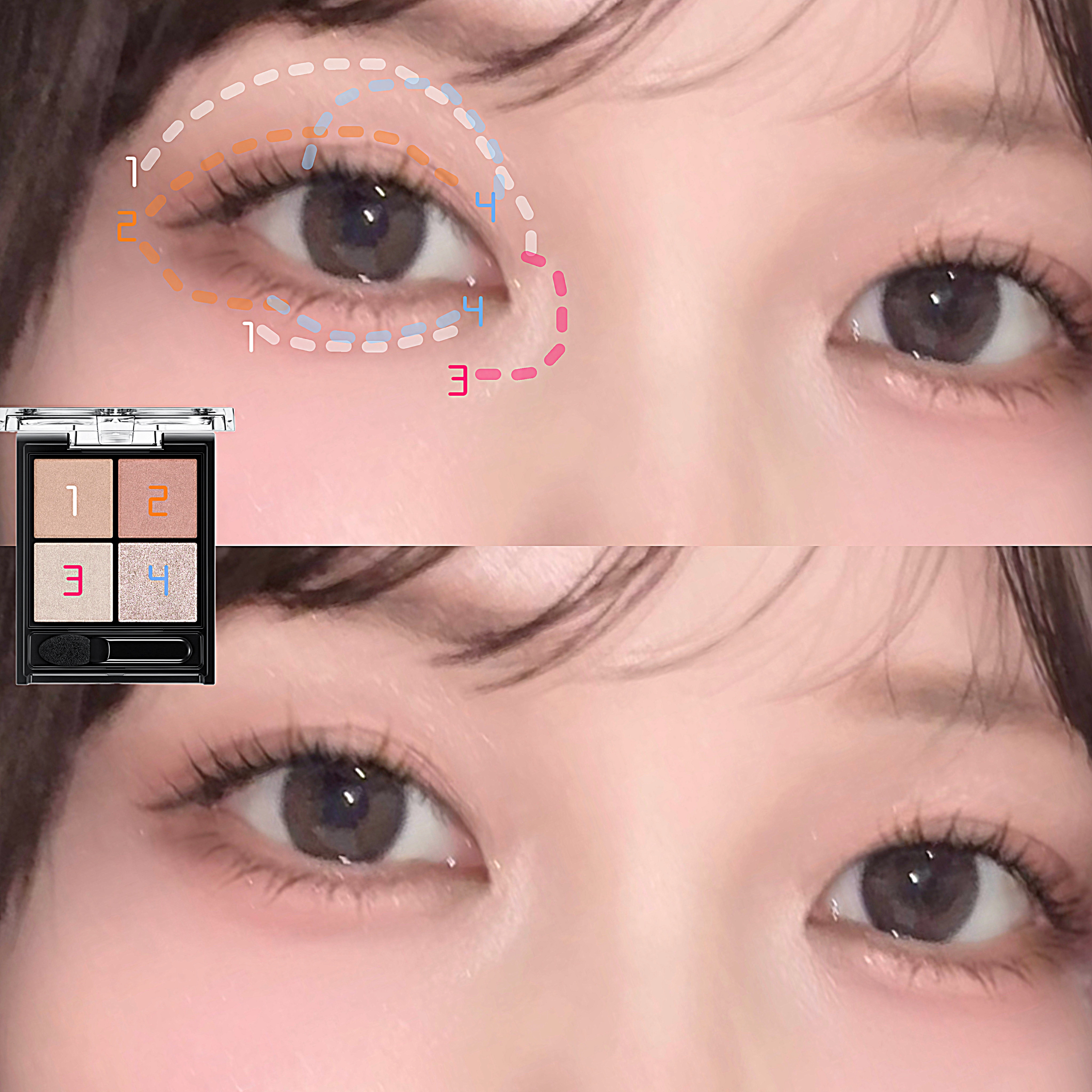 ケイト ポッピングシルエットシャドウ/KATE/アイシャドウパレットを使ったクチコミ（3枚目）