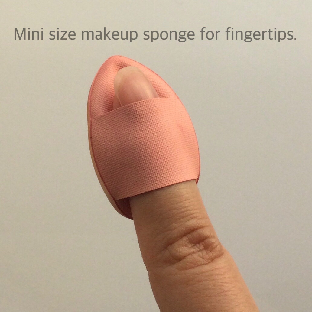 ミニファンデーションパフ（４個）/DAISO/パフ・スポンジを使ったクチコミ（2枚目）