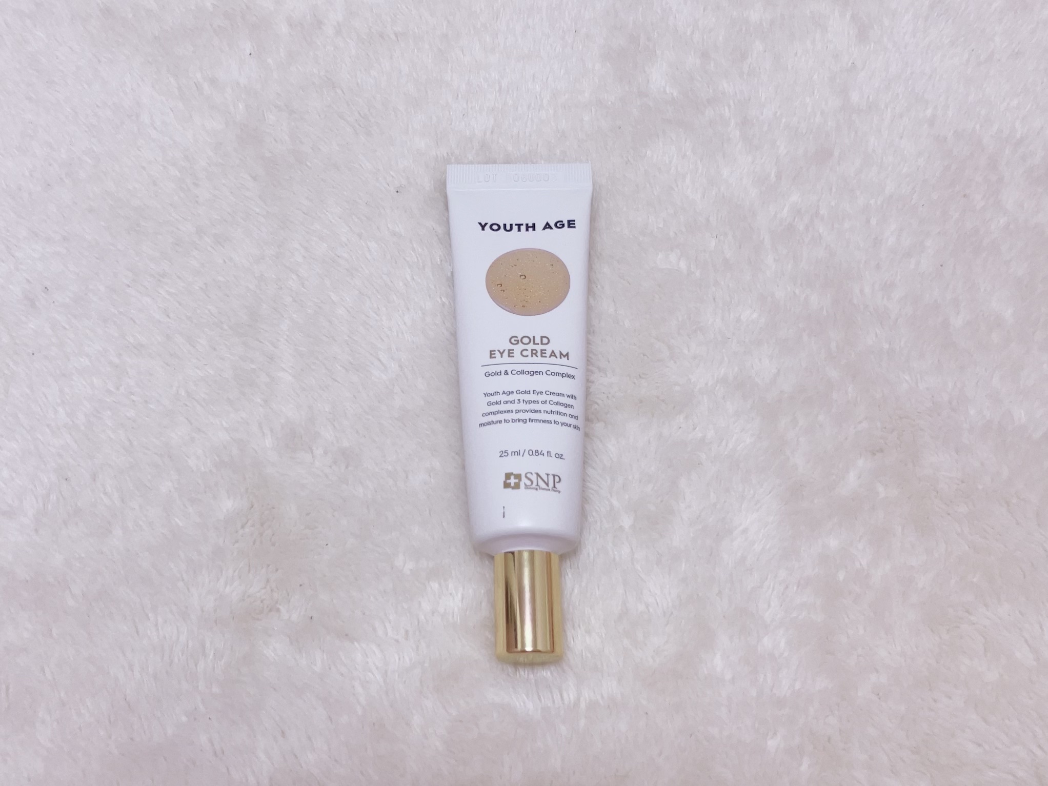 ユースエイジゴールドアイクリーム/SNP/アイケア・アイクリームを使ったクチコミ（1枚目）