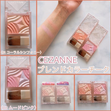ブレンドカラーチーク/CEZANNE/チークを使ったクチコミ(1枚目)