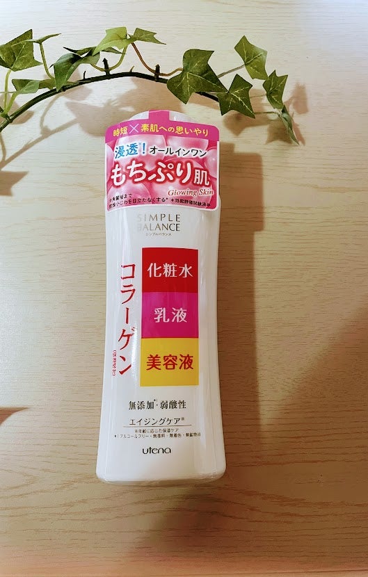 シンプルバランス シンプルバランスローション コラーゲンのクチコミ「これ1本！"化粧水＋乳液＋美容液"。ハリつや満ちる素肌へ導く、ナイアシンアミドGL※1＆コラー.....」（1枚目）