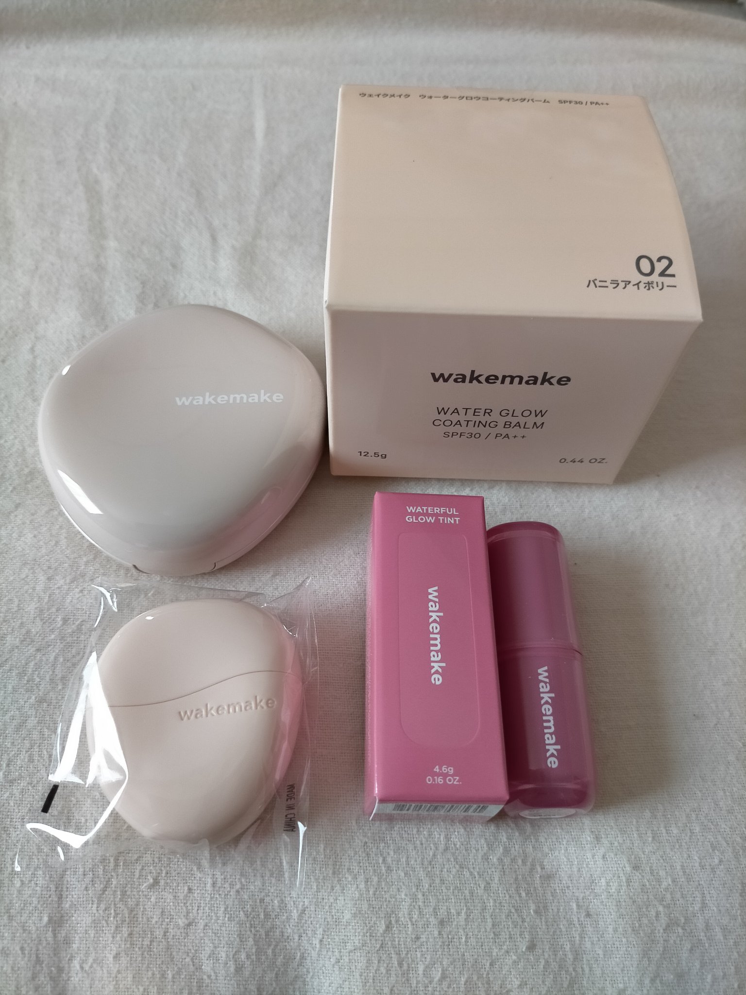 ウォータフルグロウティント/wakemake/リップティントを使ったクチコミ（1枚目）