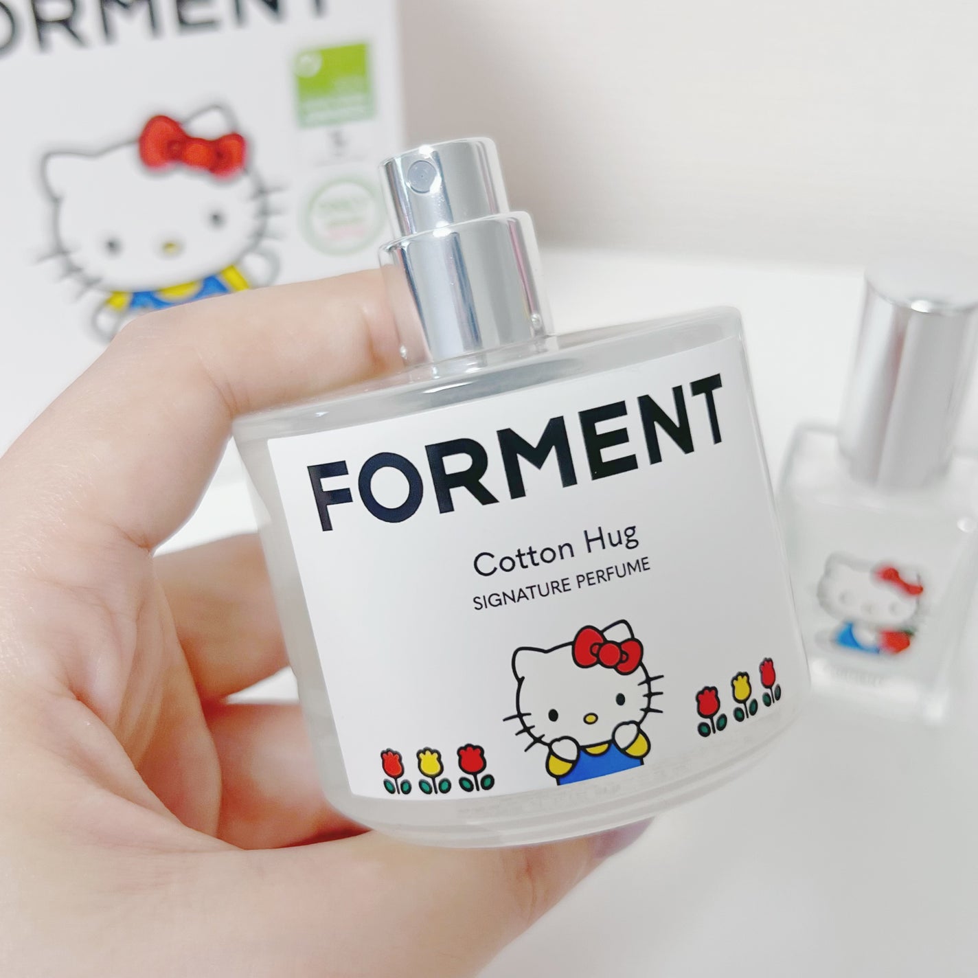 シグネチャーパフュームコットンハグ50ml+共用器 キティ 限定香水(メンズ)】シグネチャー パフューム コットン ハグ
