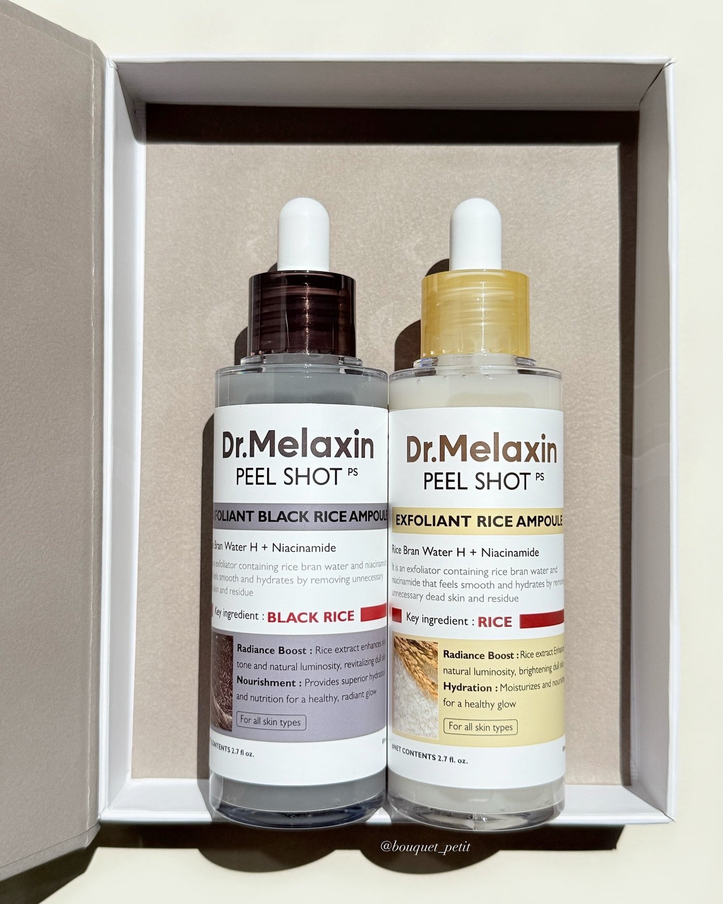 白米ピールショットゴマージュアンプル/Dr.Melaxin/美容液を使ったクチコミ(2枚目)