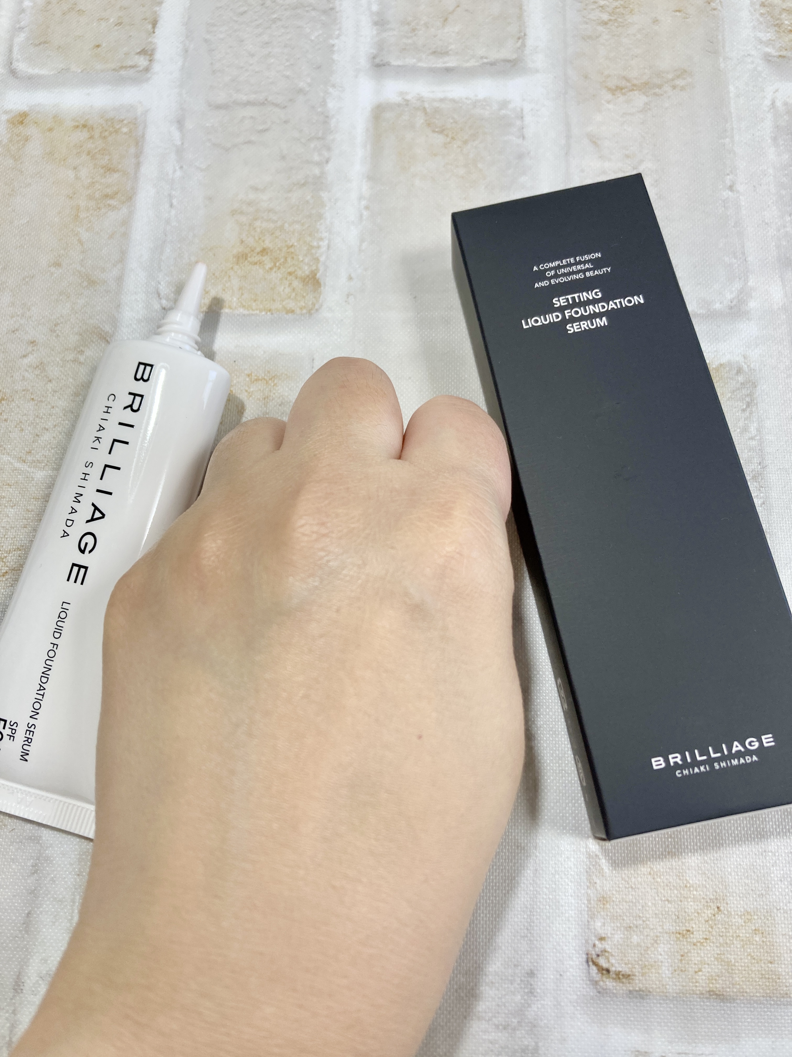 セッティング　リキッドファンデーション　セラム/ブリリアージュ/リキッドファンデーションを使ったクチコミ（3枚目）