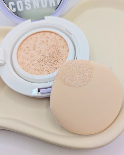 パンテノールバリアクッション/COSNORI/クッションファンデーションを使ったクチコミ(3枚目)