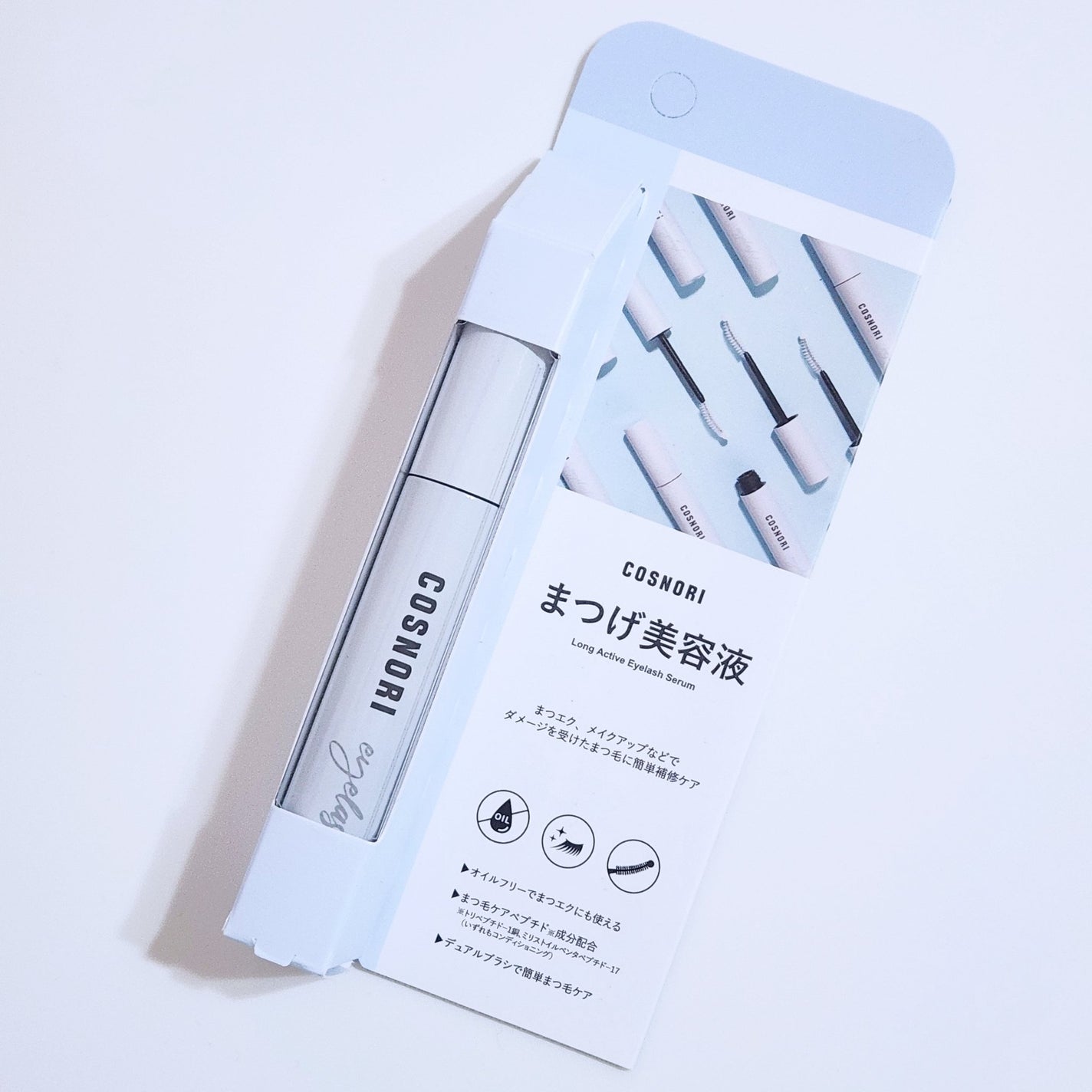 ロングアクティブアイラッシュセラム/COSNORI/まつげ美容液を使ったクチコミ(3枚目)