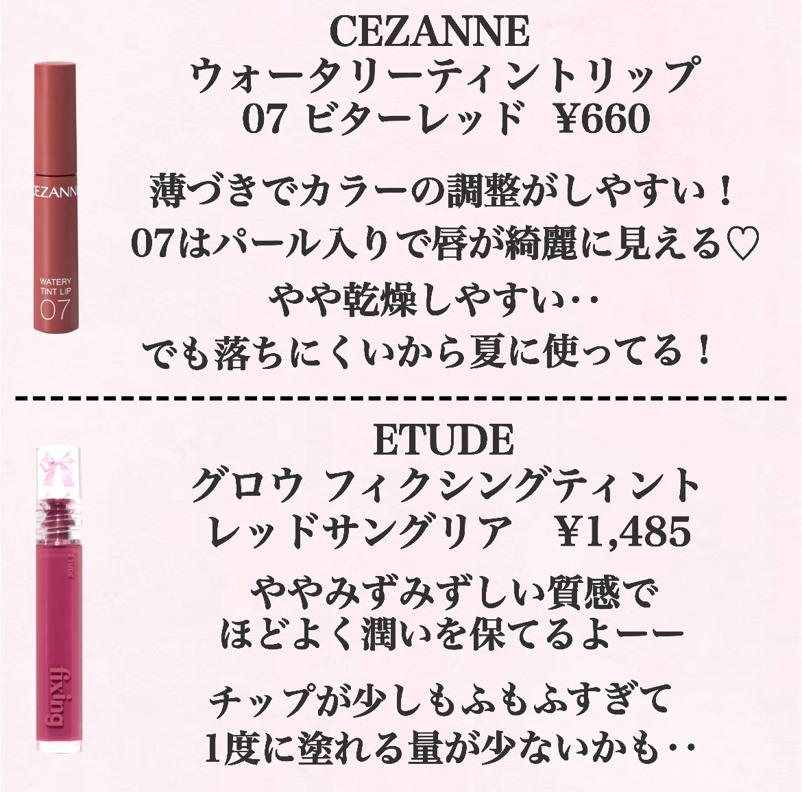 グラッセリップティント 03 ウィークエンド/mude./リップティントを使ったクチコミ（2枚目）