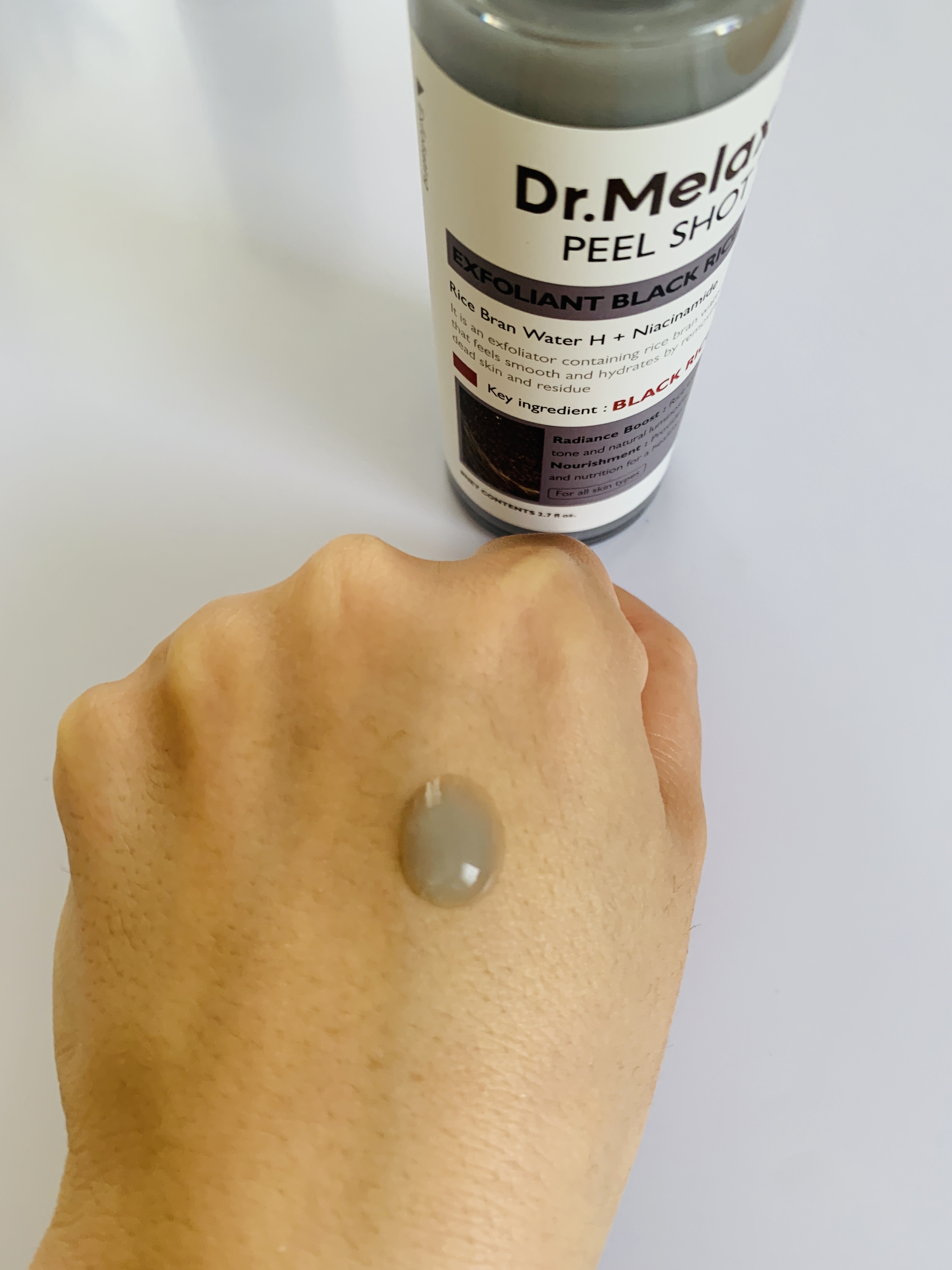 白米ピールショットゴマージュアンプル/Dr.Melaxin/美容液を使ったクチコミ（3枚目）