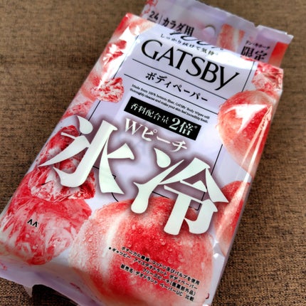 アイスデオドラント ボディペーパーN フリーズピーチ/ギャツビー/ボディシートを使ったクチコミ(1枚目)