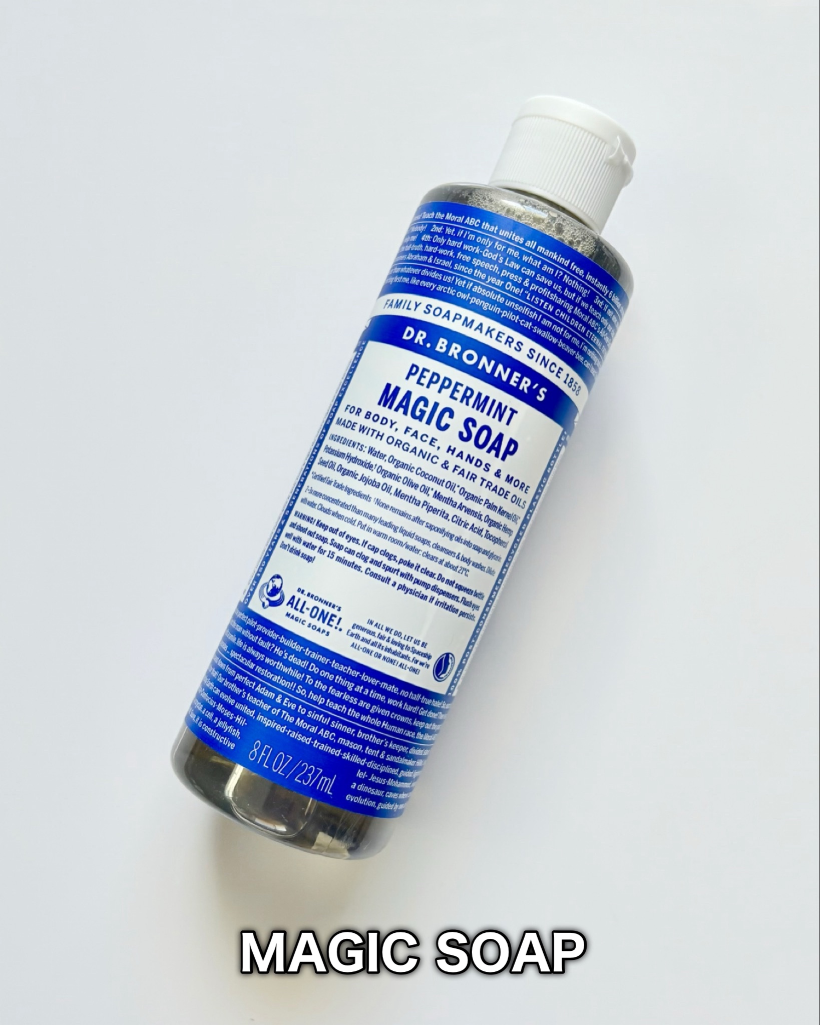 マジックソープ ペパーミント/ドクターブロナー/ボディソープを使ったクチコミ（2枚目）