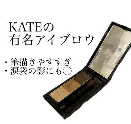 ケイト デザイニングアイブロウ3D/KATE/パウダーアイブロウを使ったクチコミ(1枚目)