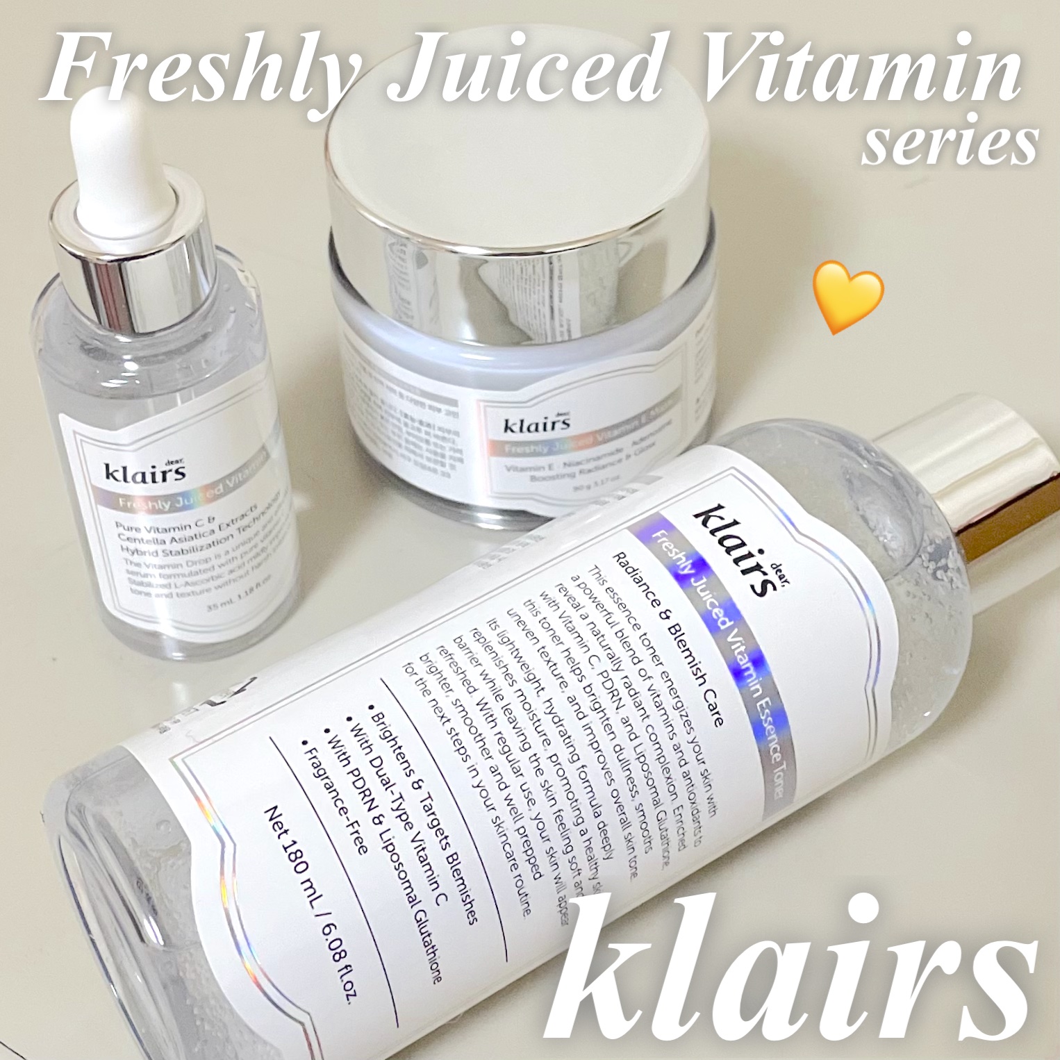 フレッシュリージュースドビタミンドロップ(35ml)/Klairs/美容液を使ったクチコミ（1枚目）